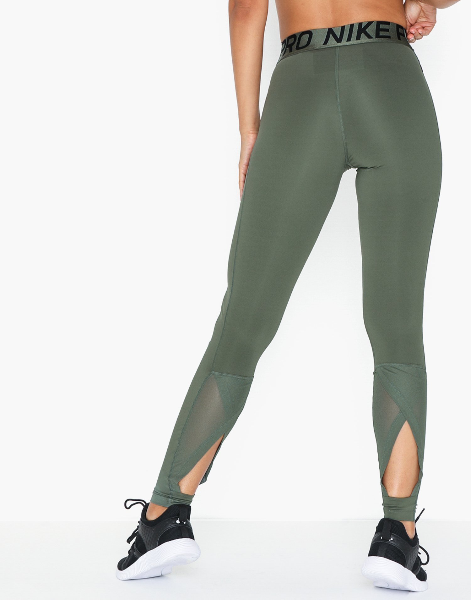 nike pro intertwist leggings green