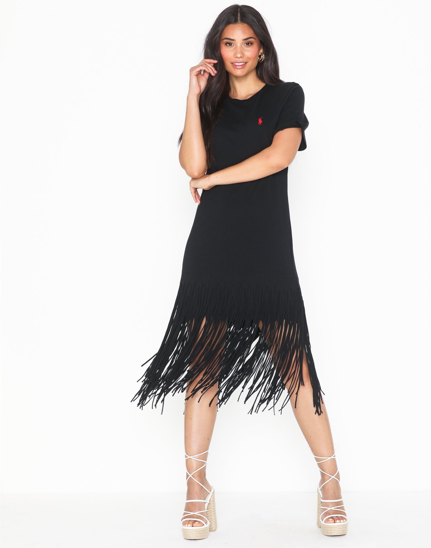 FRINGE DRESS - SHORT SLEEVE - CASUAL 