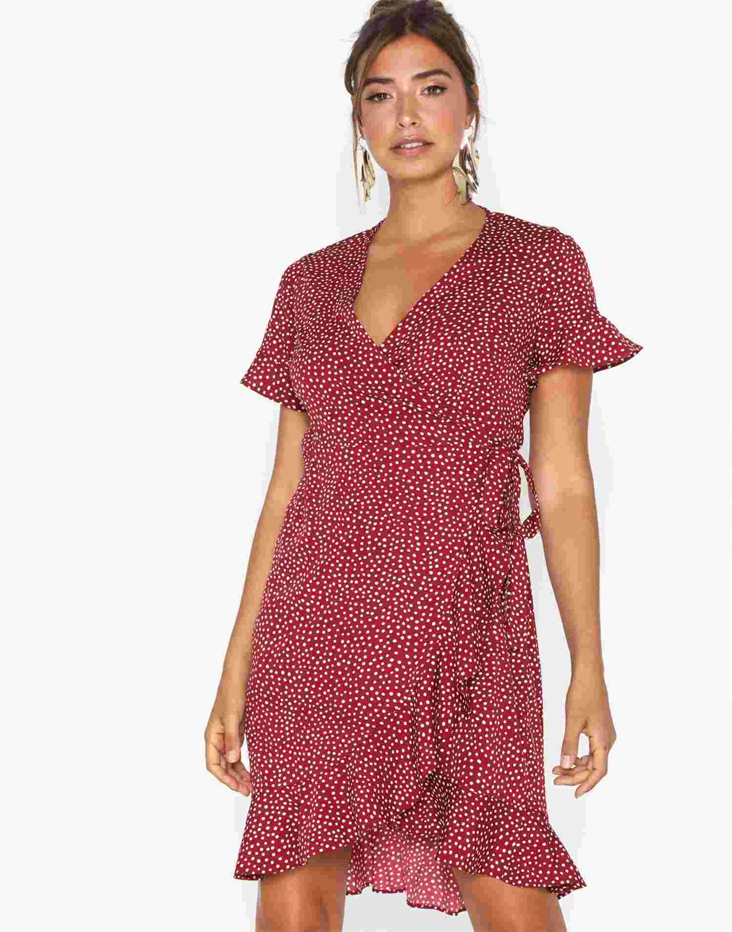 Vmhenna 2 4 Wrap Frill Dress Exp Ga Nelly Com