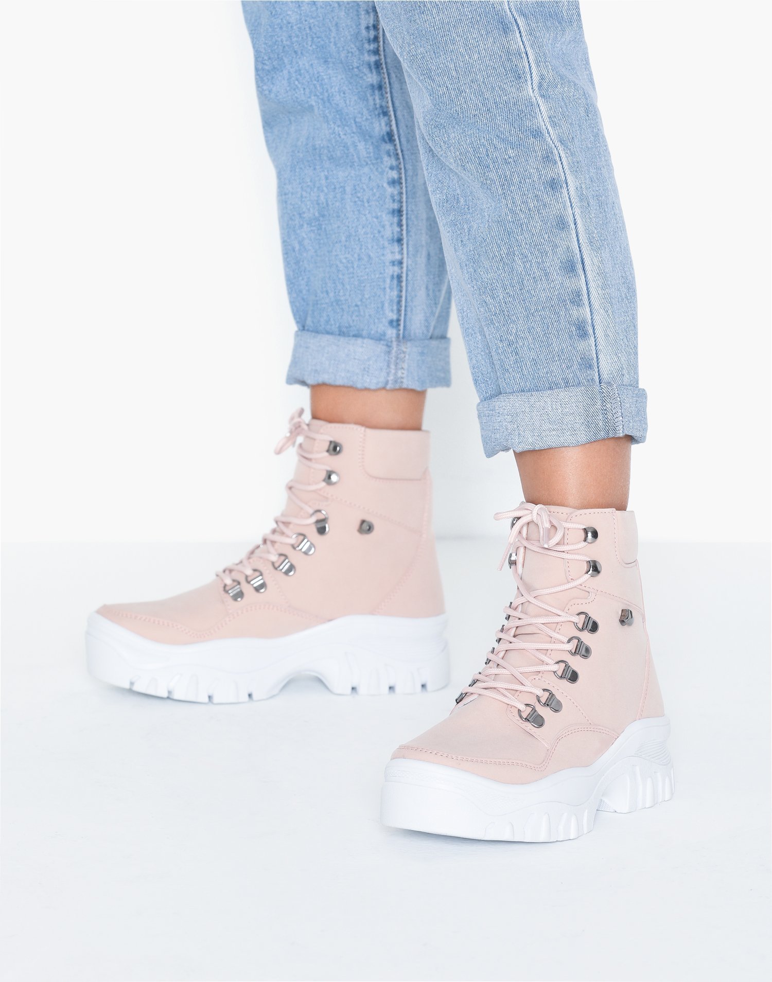 pink sneaker boots