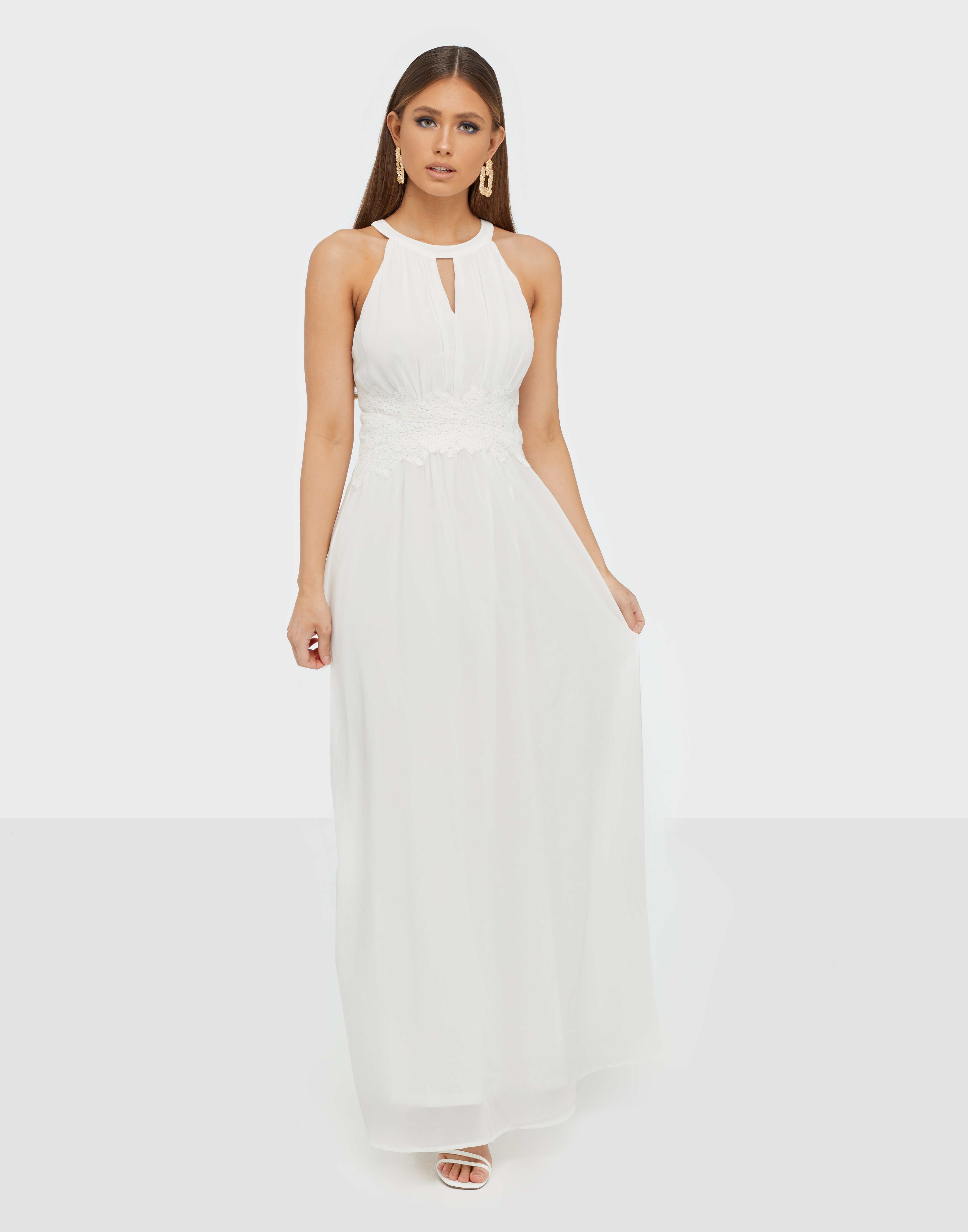 halterneck maxi dress