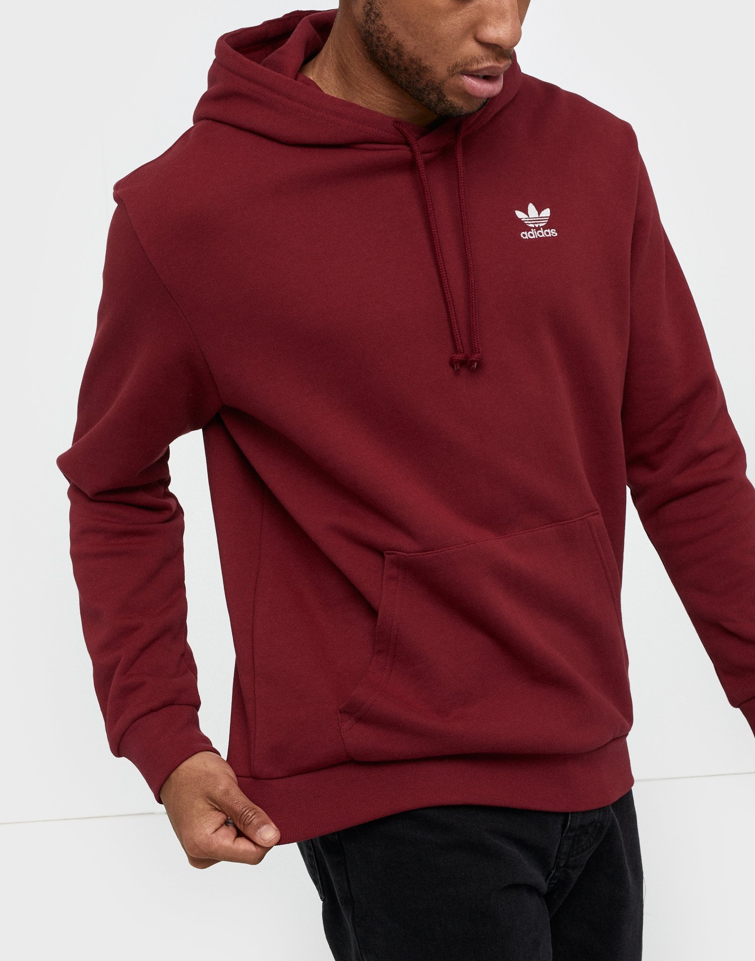 adidas originals hoodie burgundy