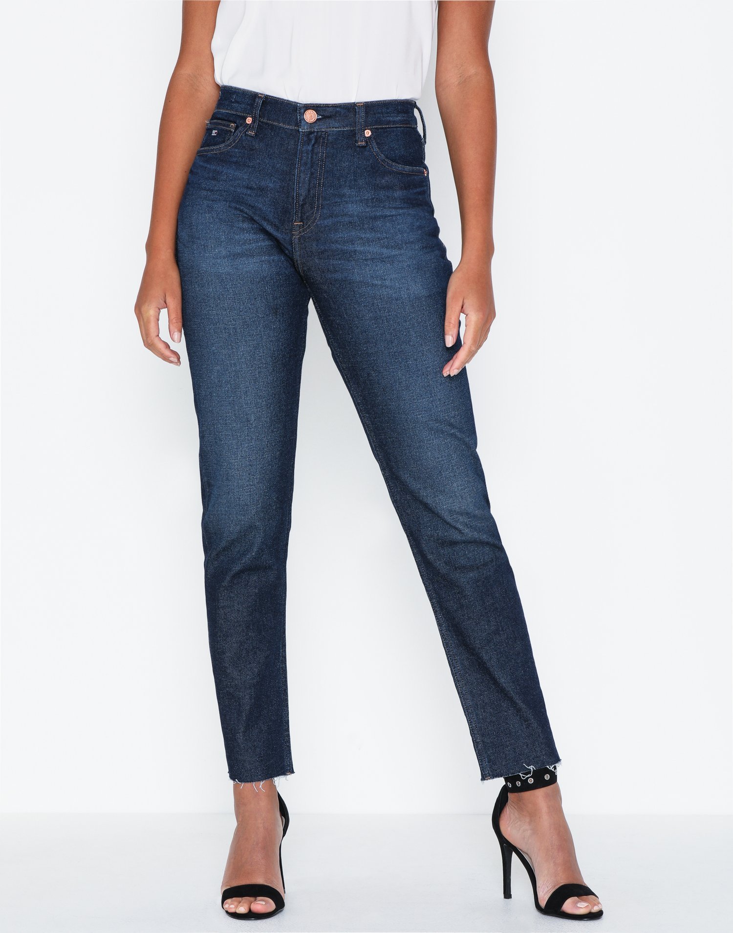 tommy jeans high rise slim cropped izzy