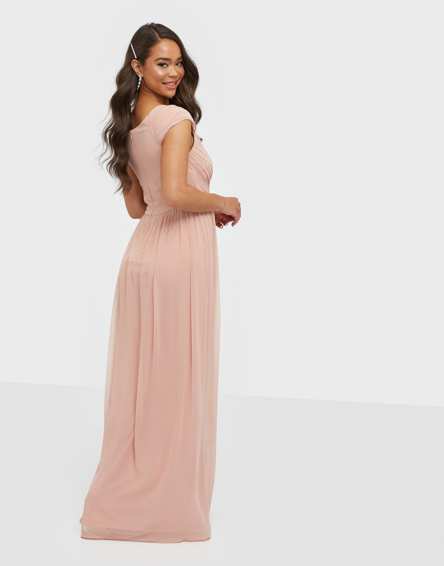 nly eve cap sleeve maxi gown