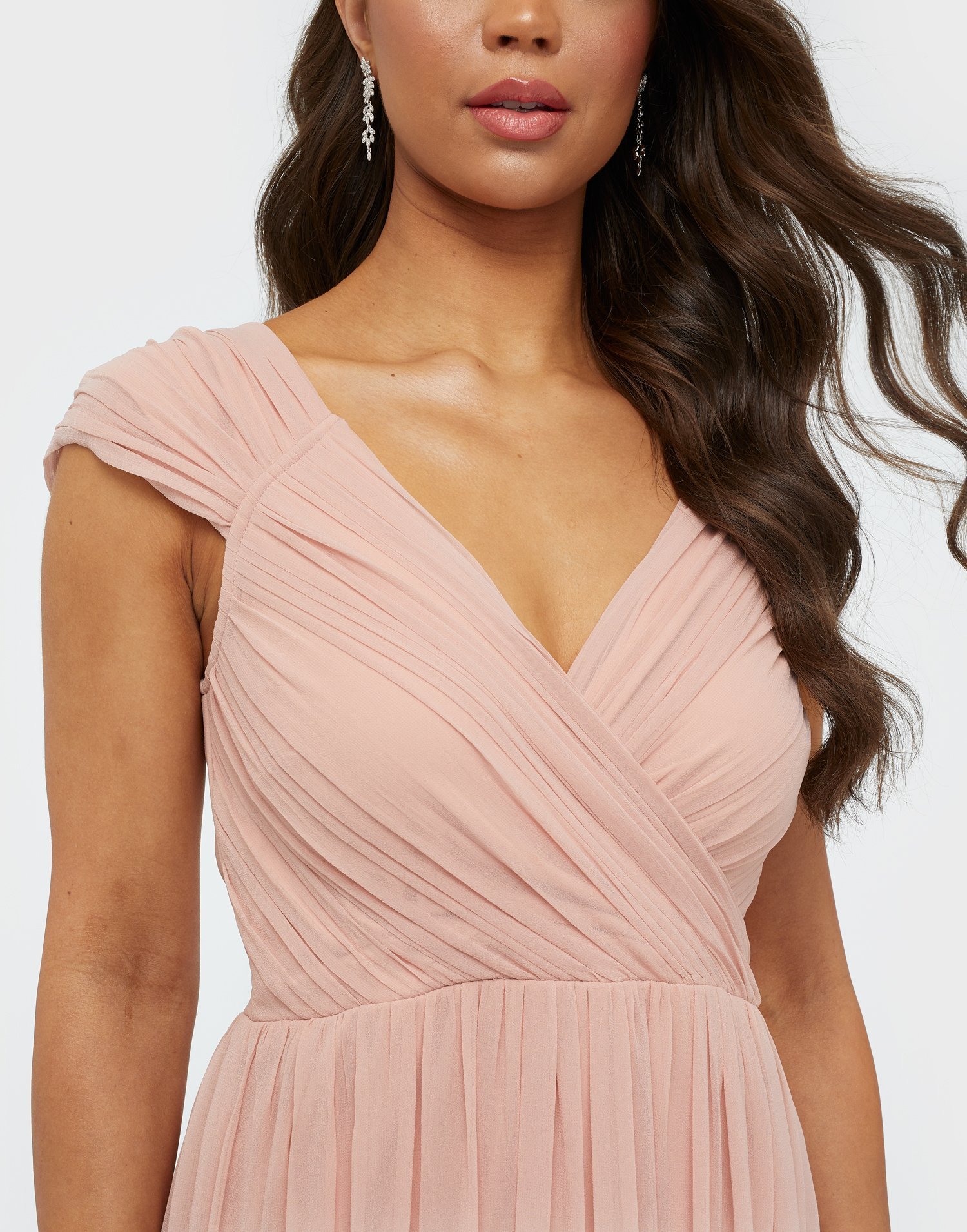 nly eve cap sleeve maxi gown