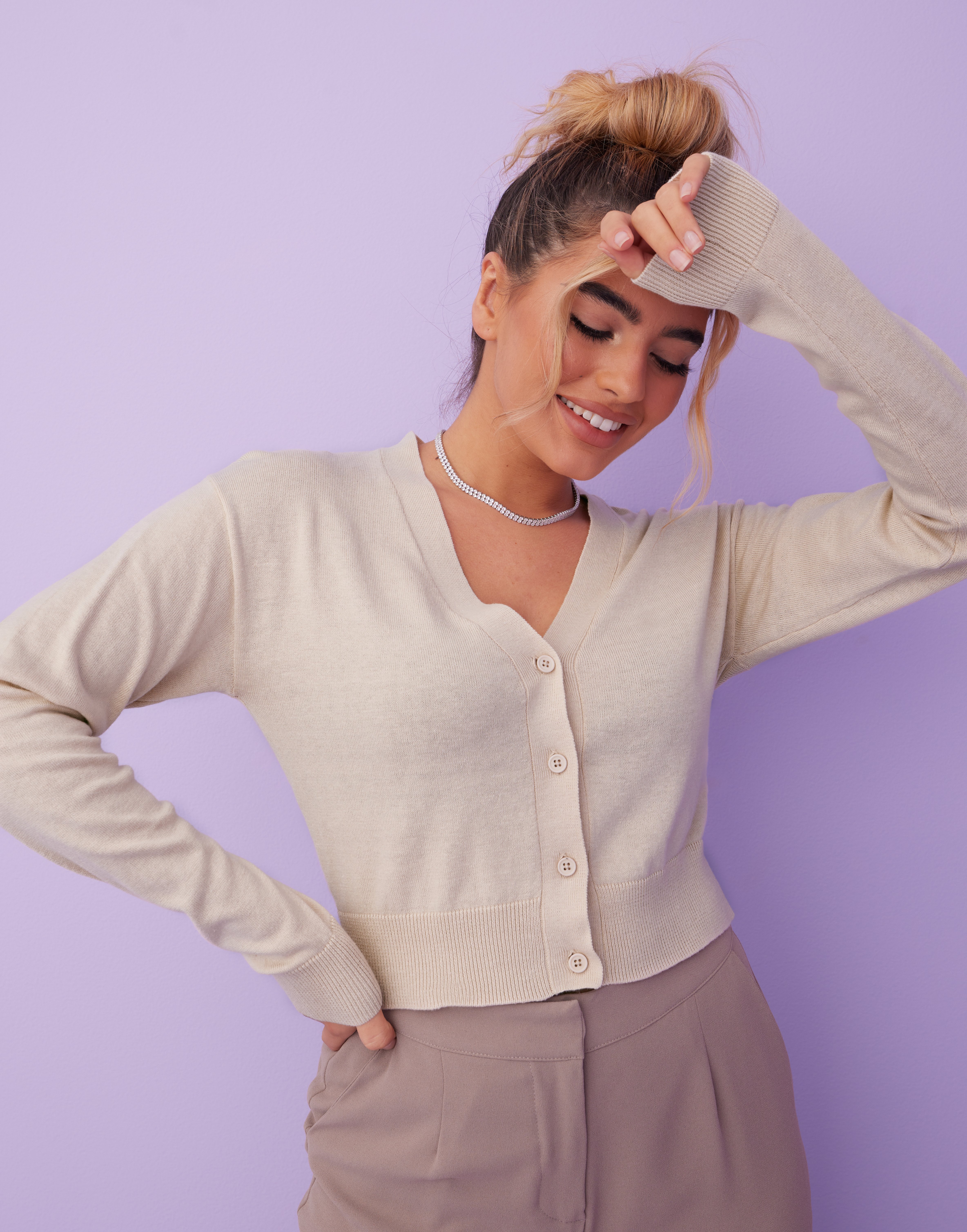 next cropped cardigan