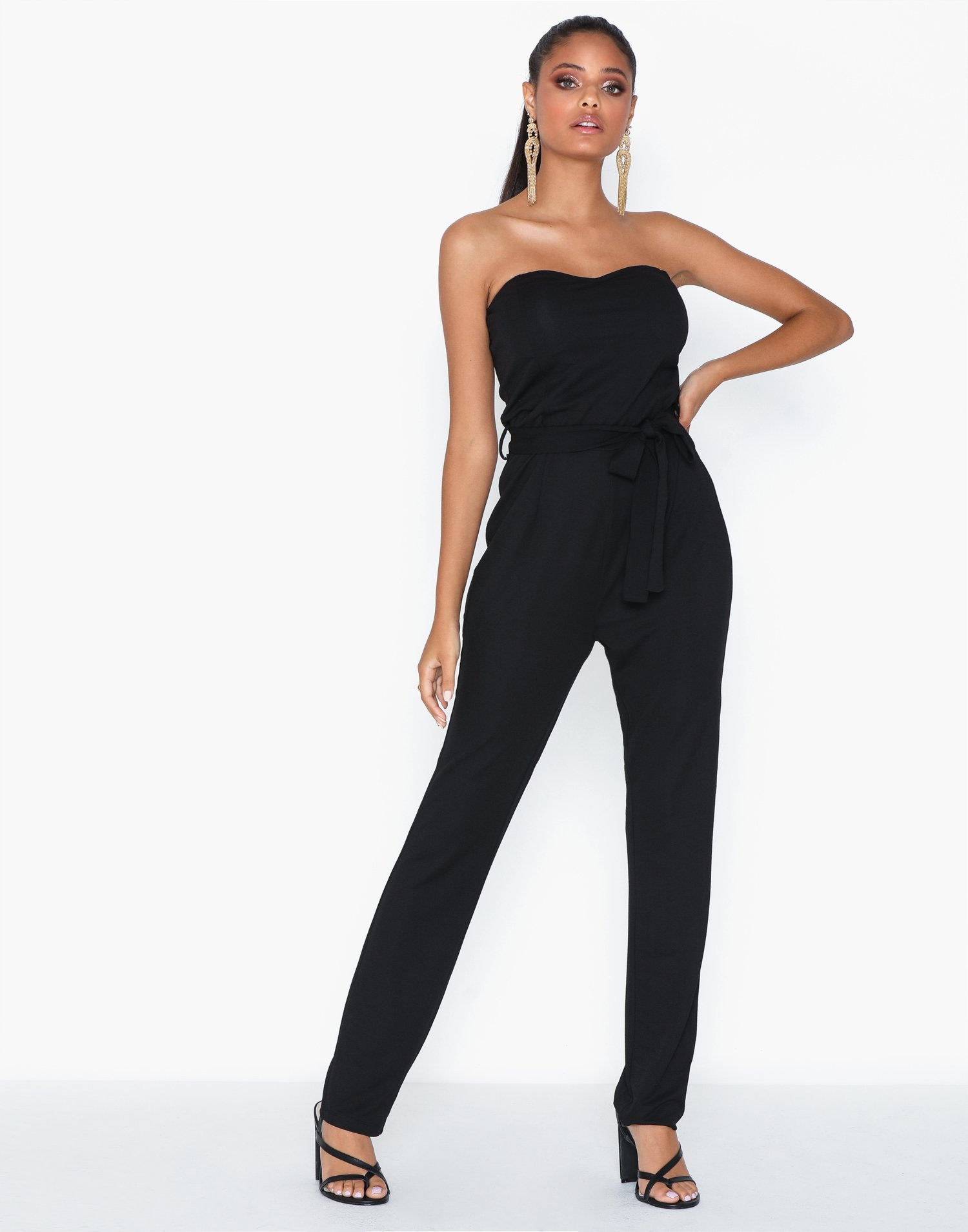 tube jumpsuit black