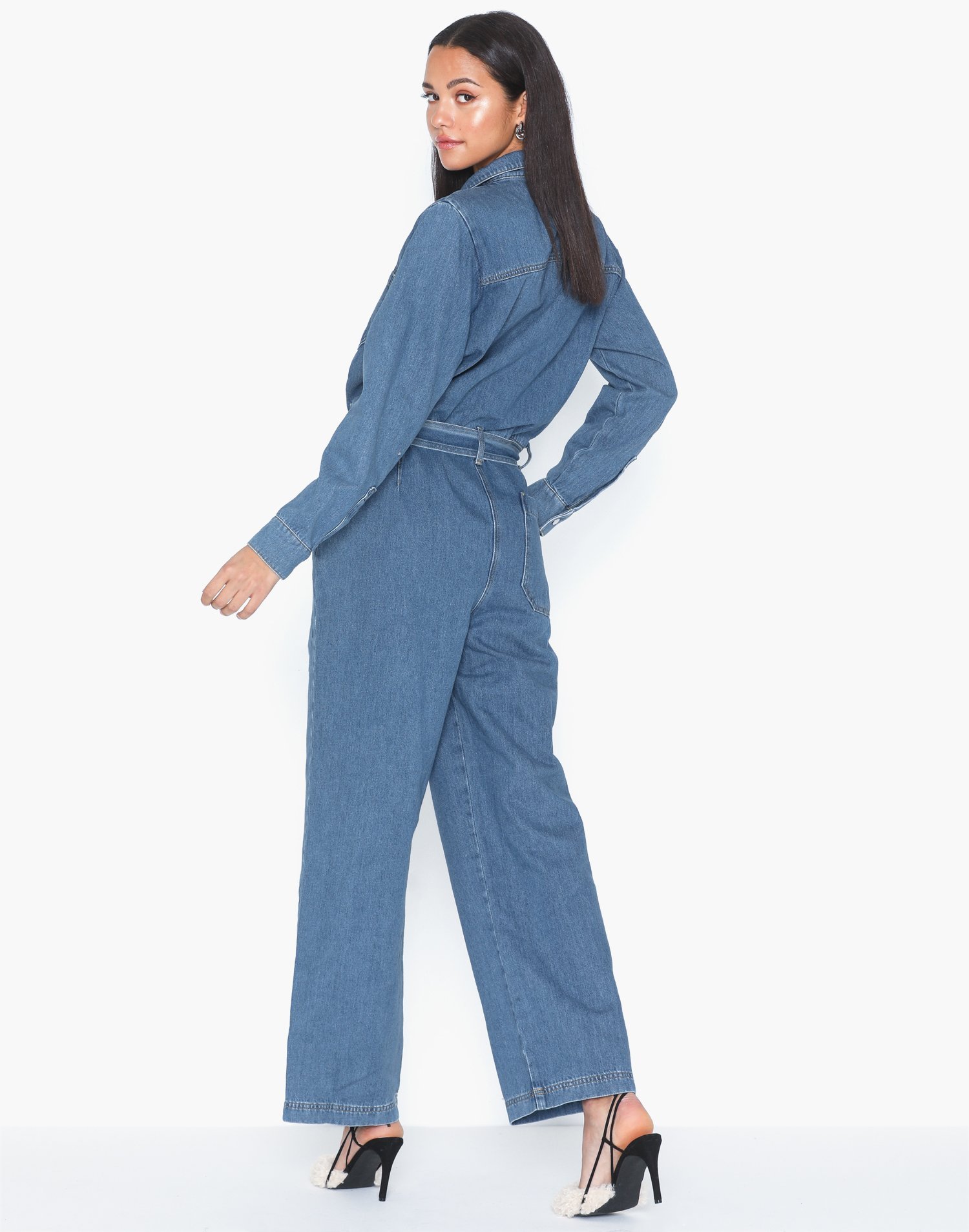 selected femme denim jumpsuit