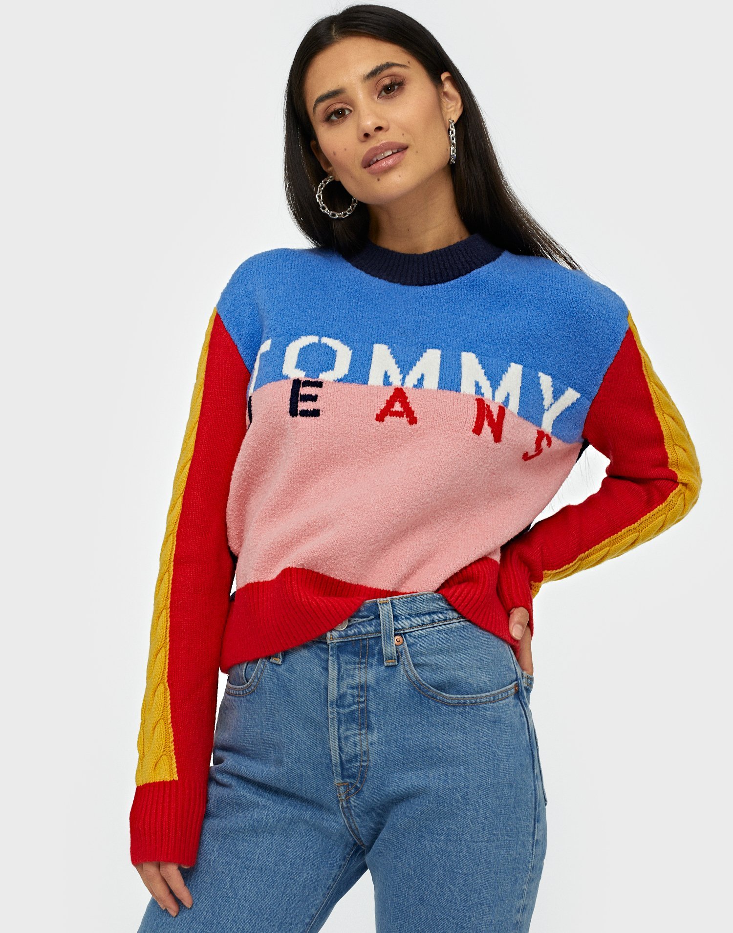 tommy jeans multicolor logo