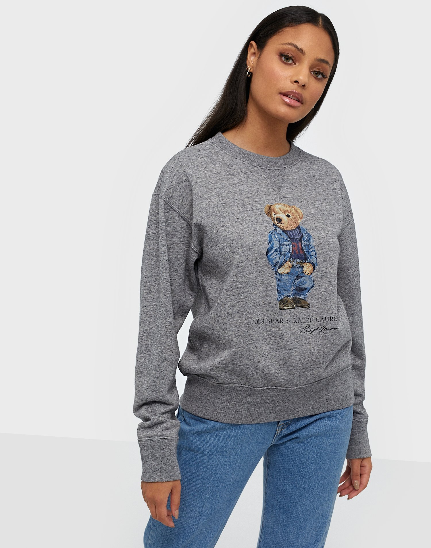 polo bear fleece hoodie