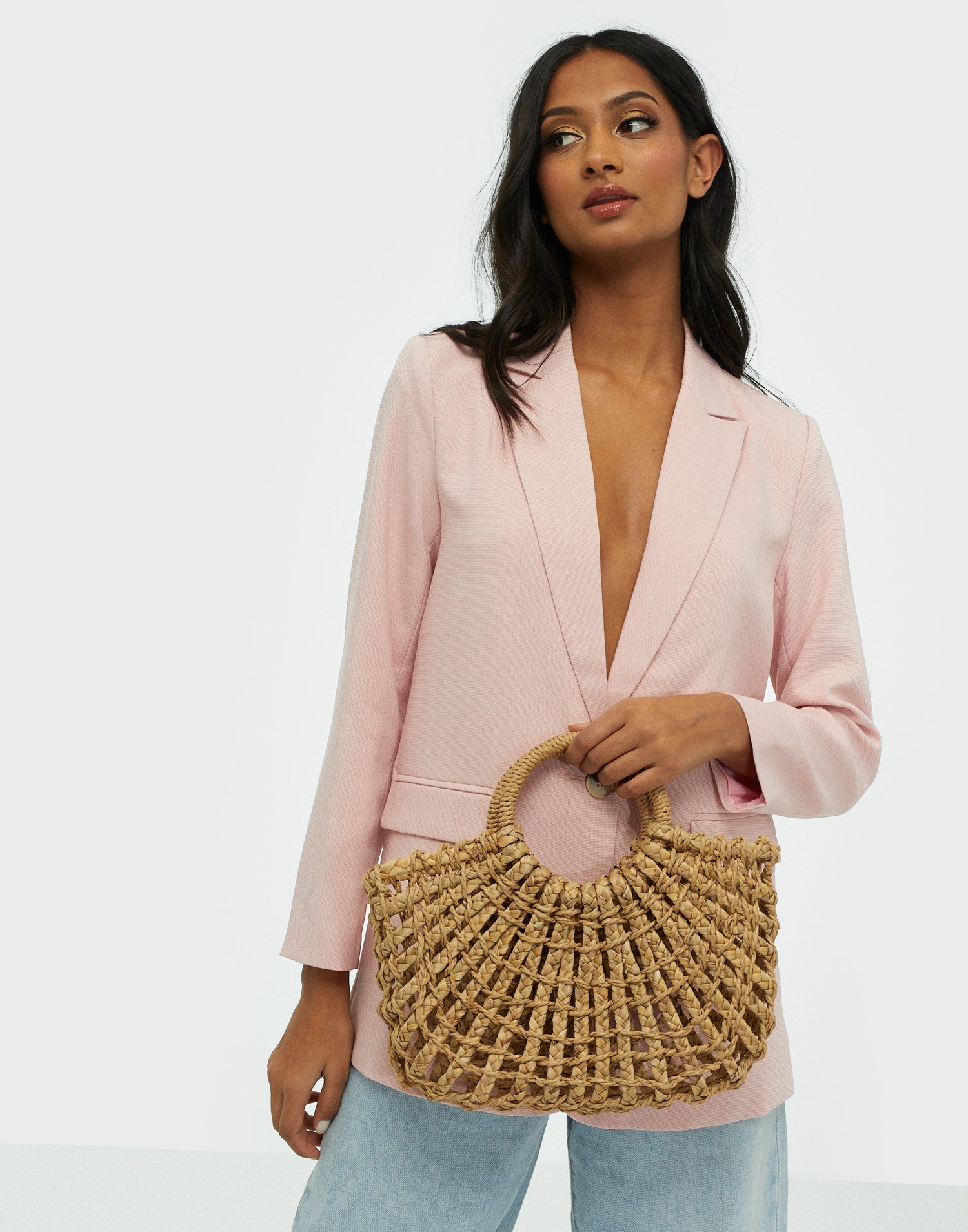 NLY Accessories Adorable Straw Bag Handväskor