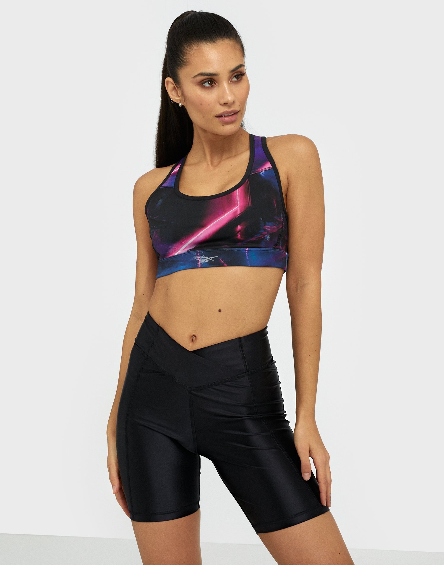 reebok high rise shorts