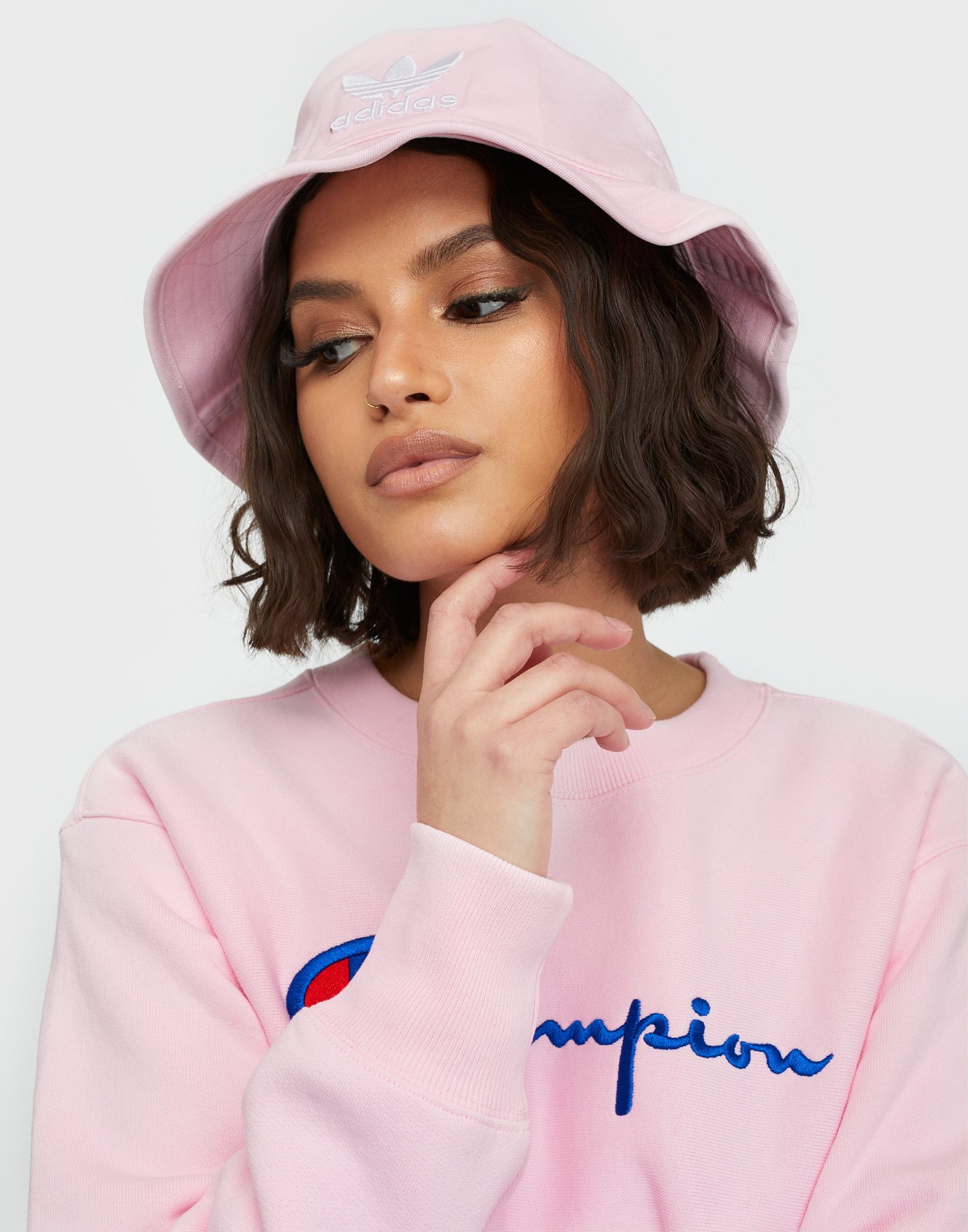 adidas bucket hat pink