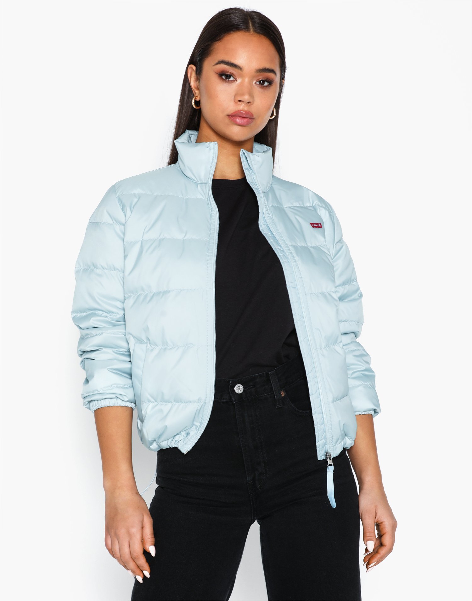 levi's short puffer coat