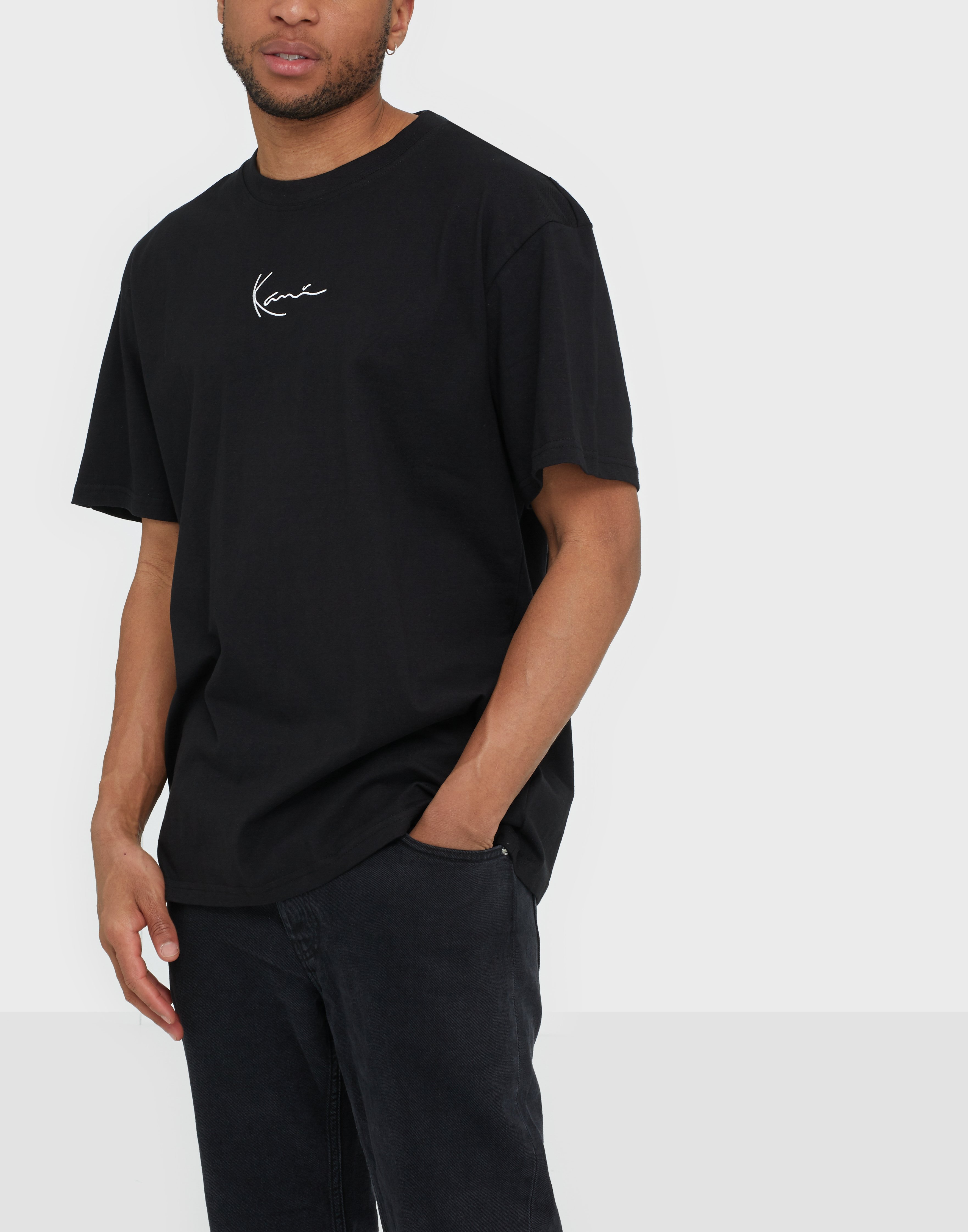 Kop Karl Kani Kk Signature Tee Svart Rod Nlyman Com