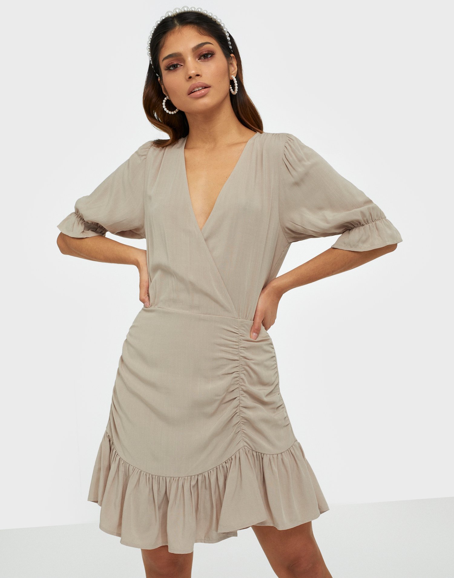 tight back at you ruched dress