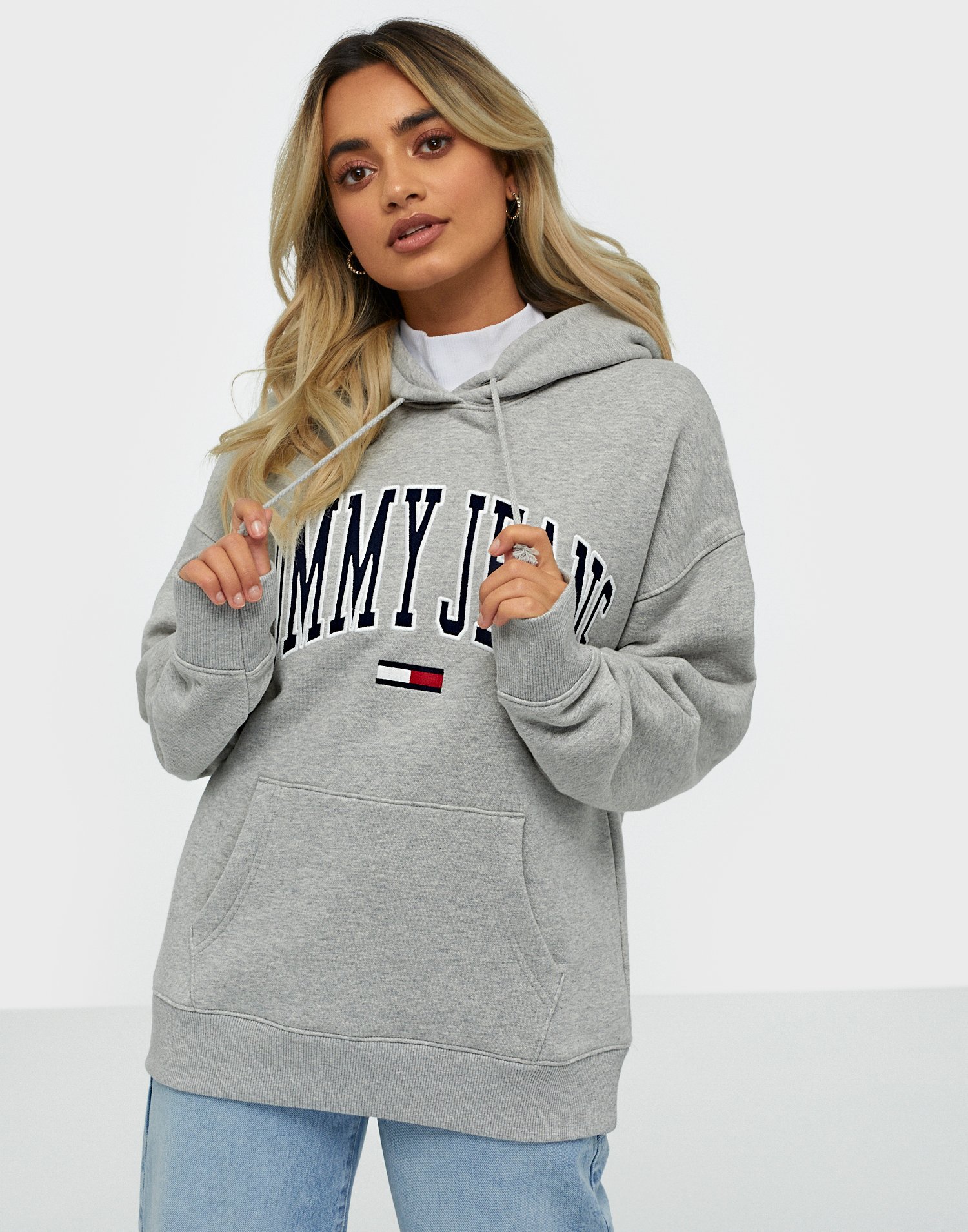 tommy jeans collegiate sweatshirt grey