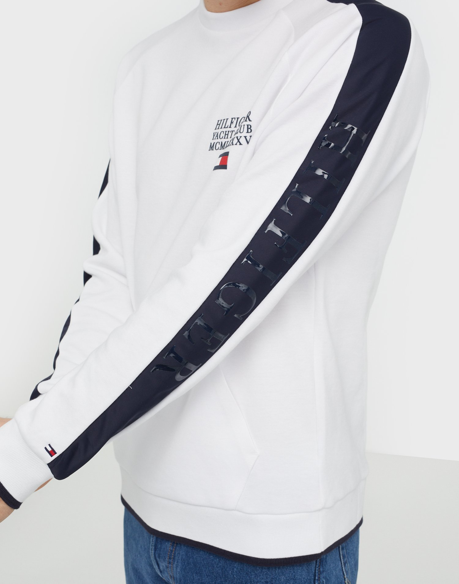 Th Flex Nyln Paneled Sweatshirt White Nlyman Com