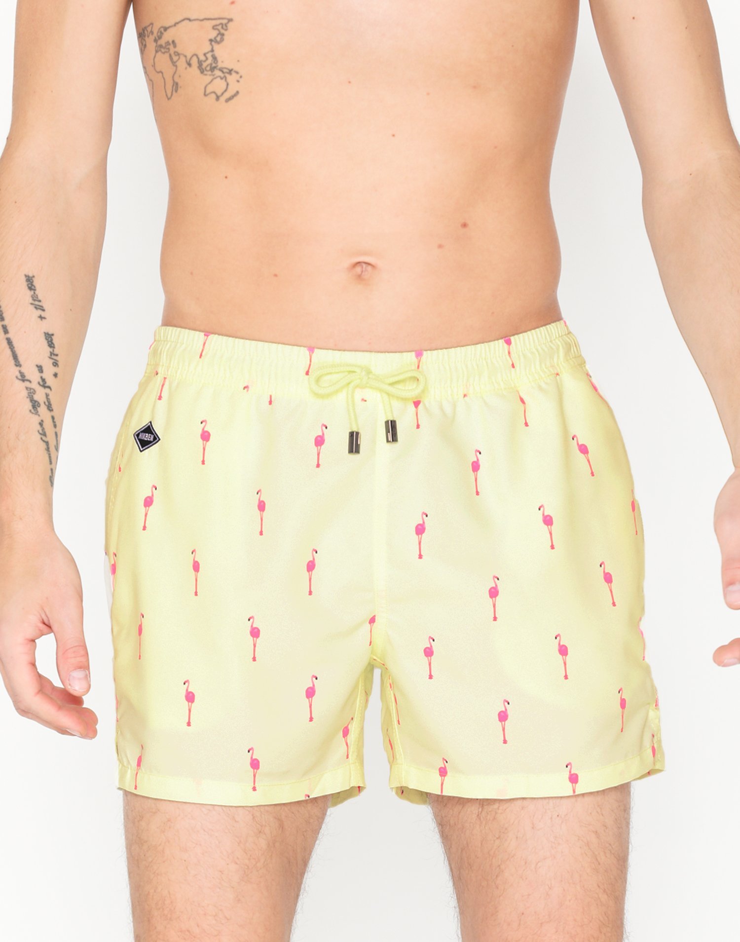 swim shorts flamingo