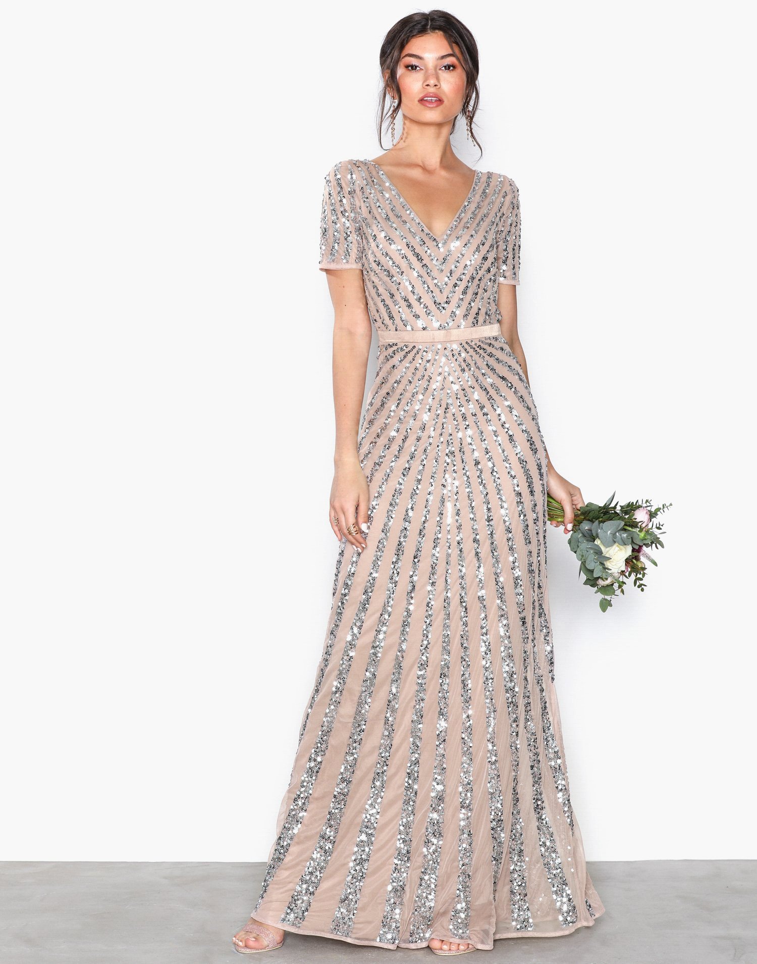 embellished long dress