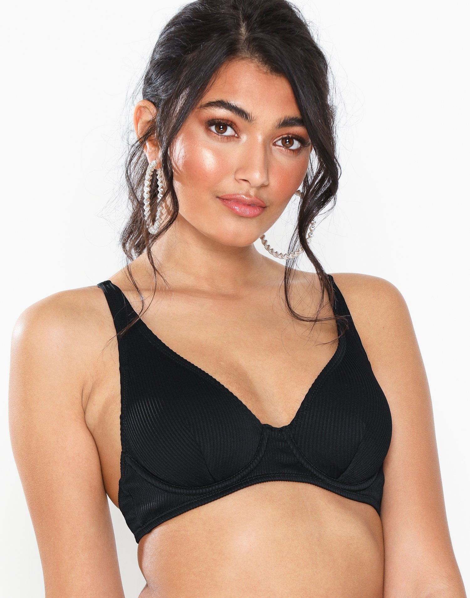 NLY Beach Reality Check Bikini Top Top Svart