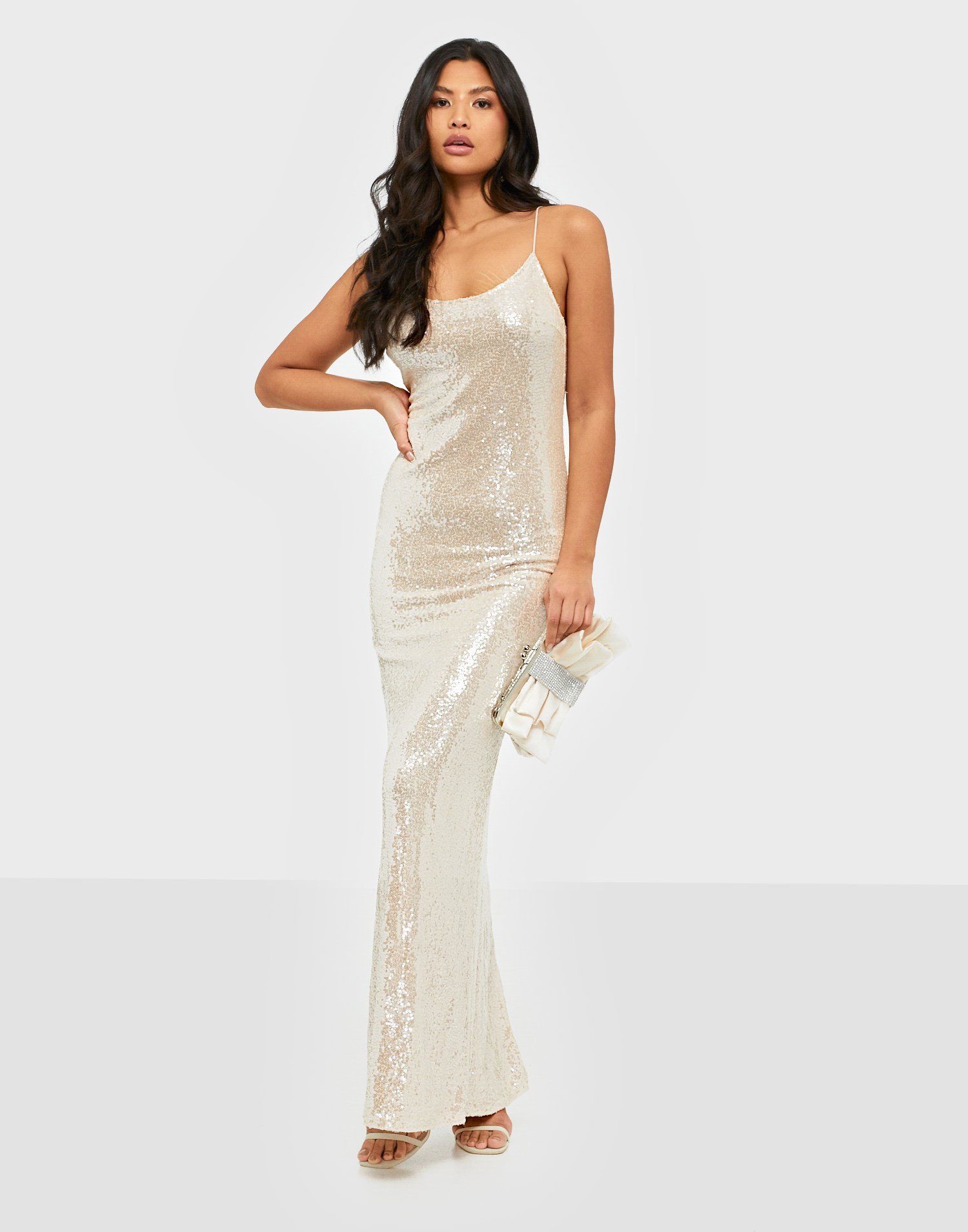 champagne sequin gown