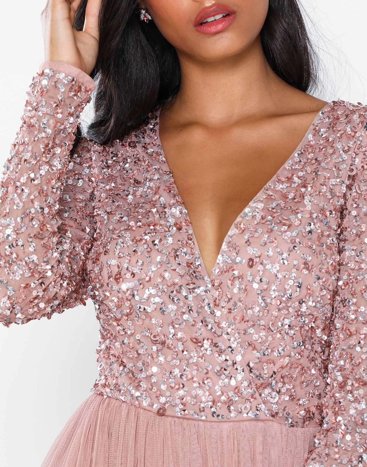 maya wrap maxi dress