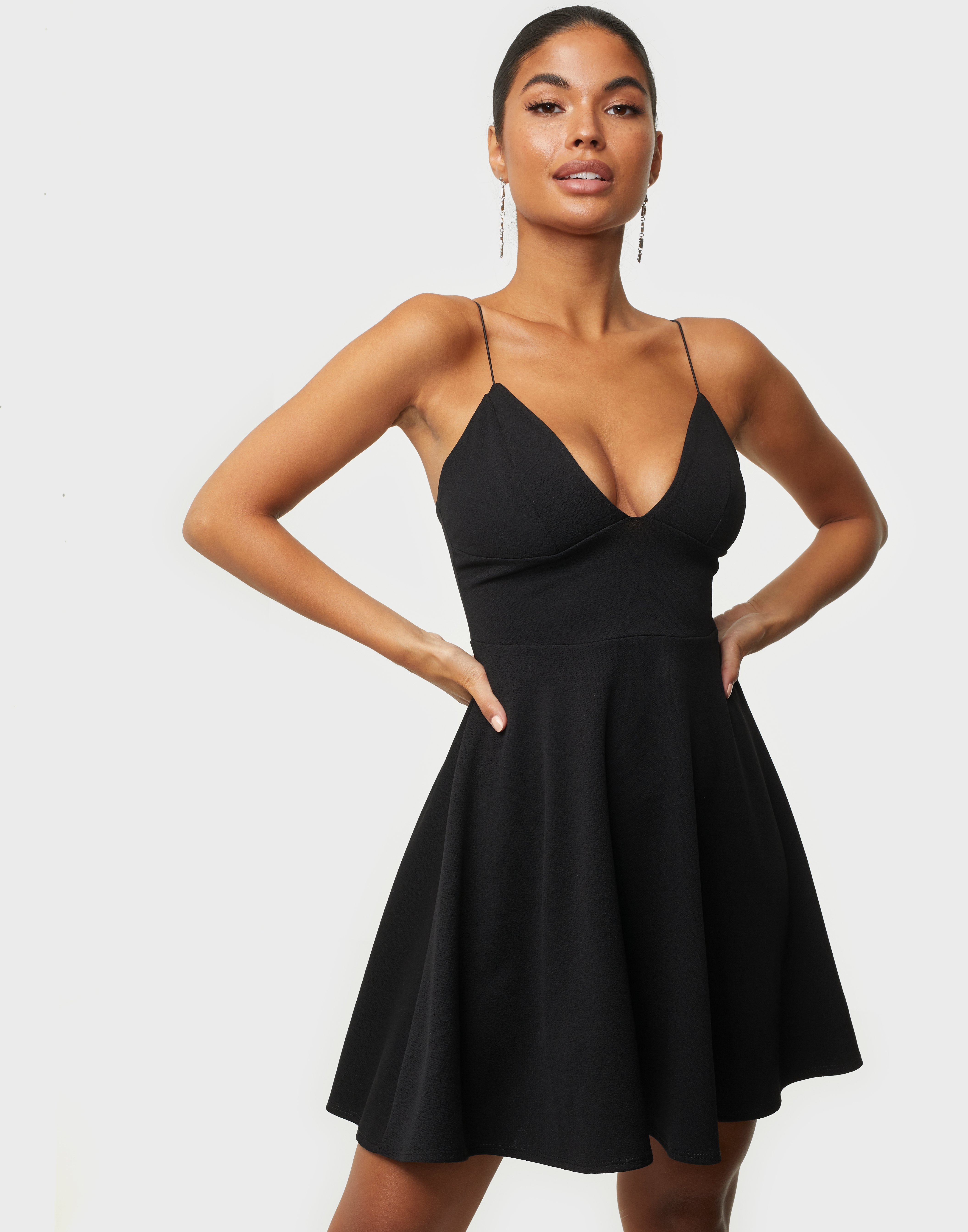 thin strap skater dress