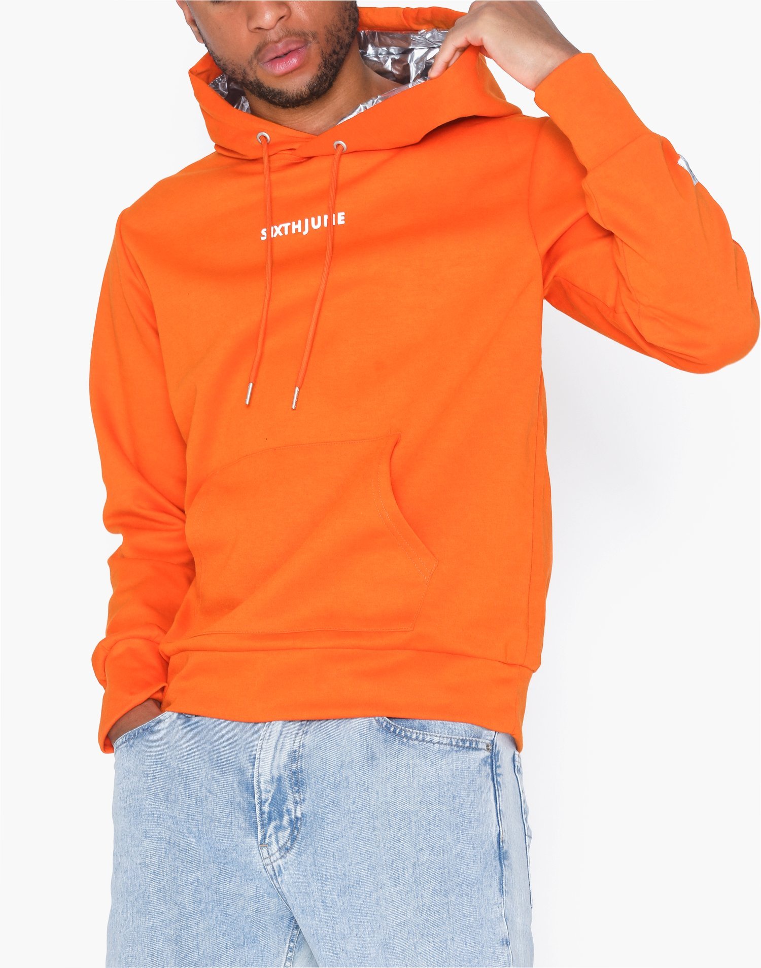 yellow reflective hoodie