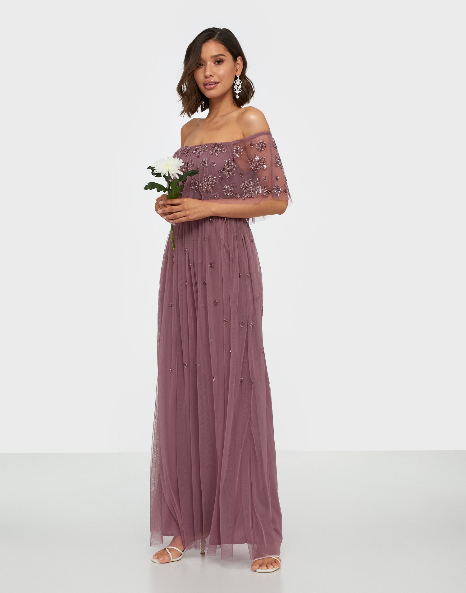 pink bardot dress