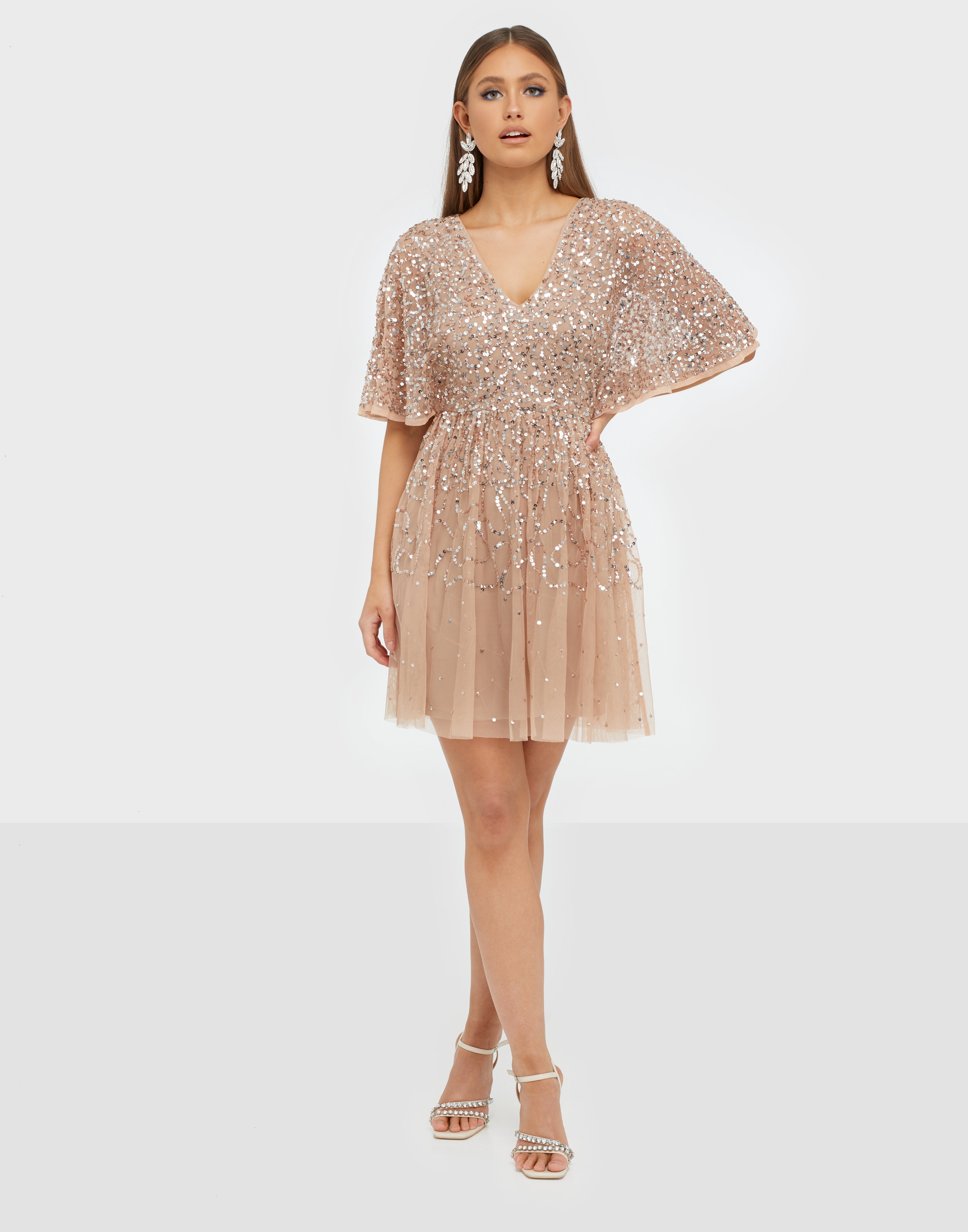 maya mini delicate sequin dress