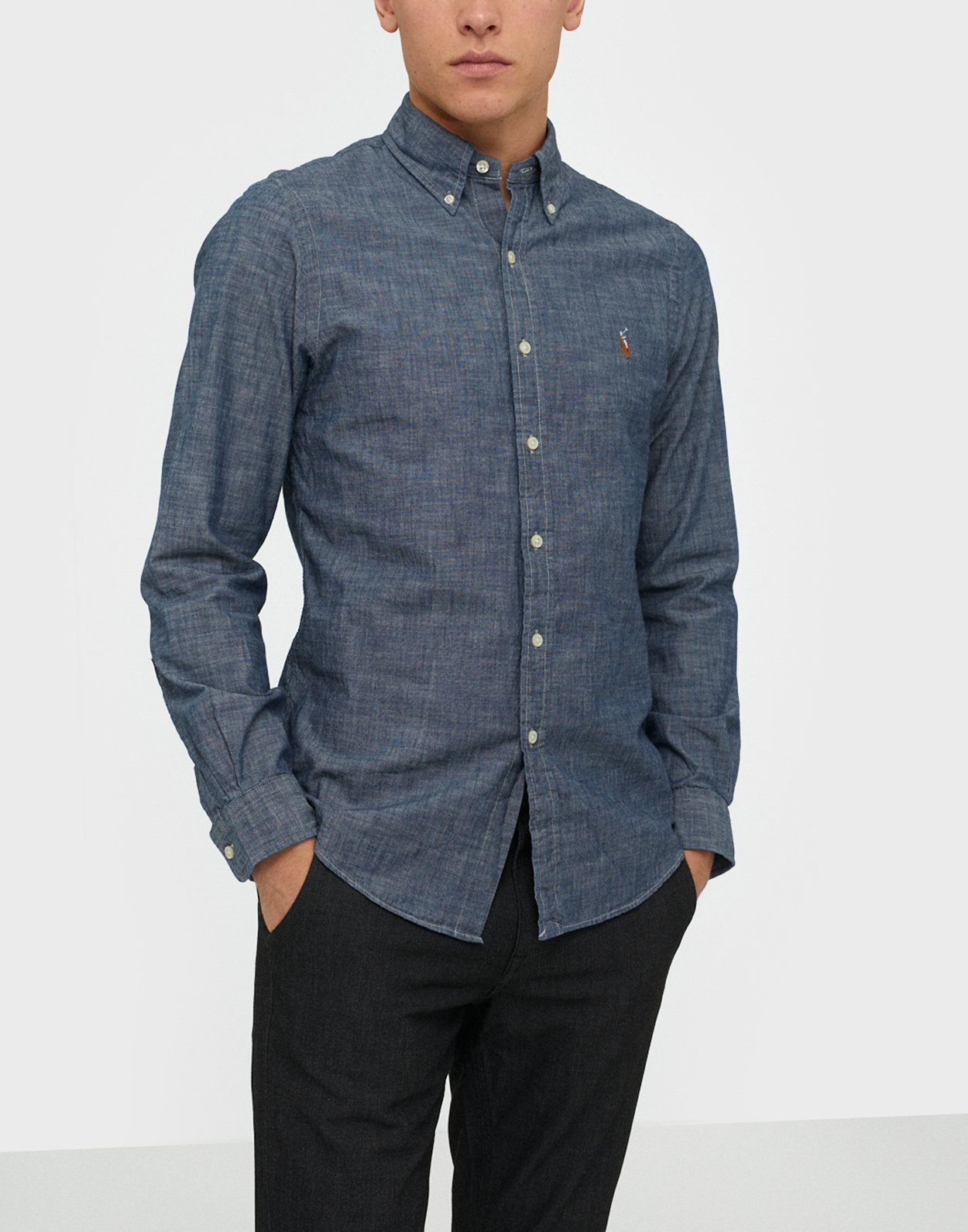 ralph lauren dark denim shirt