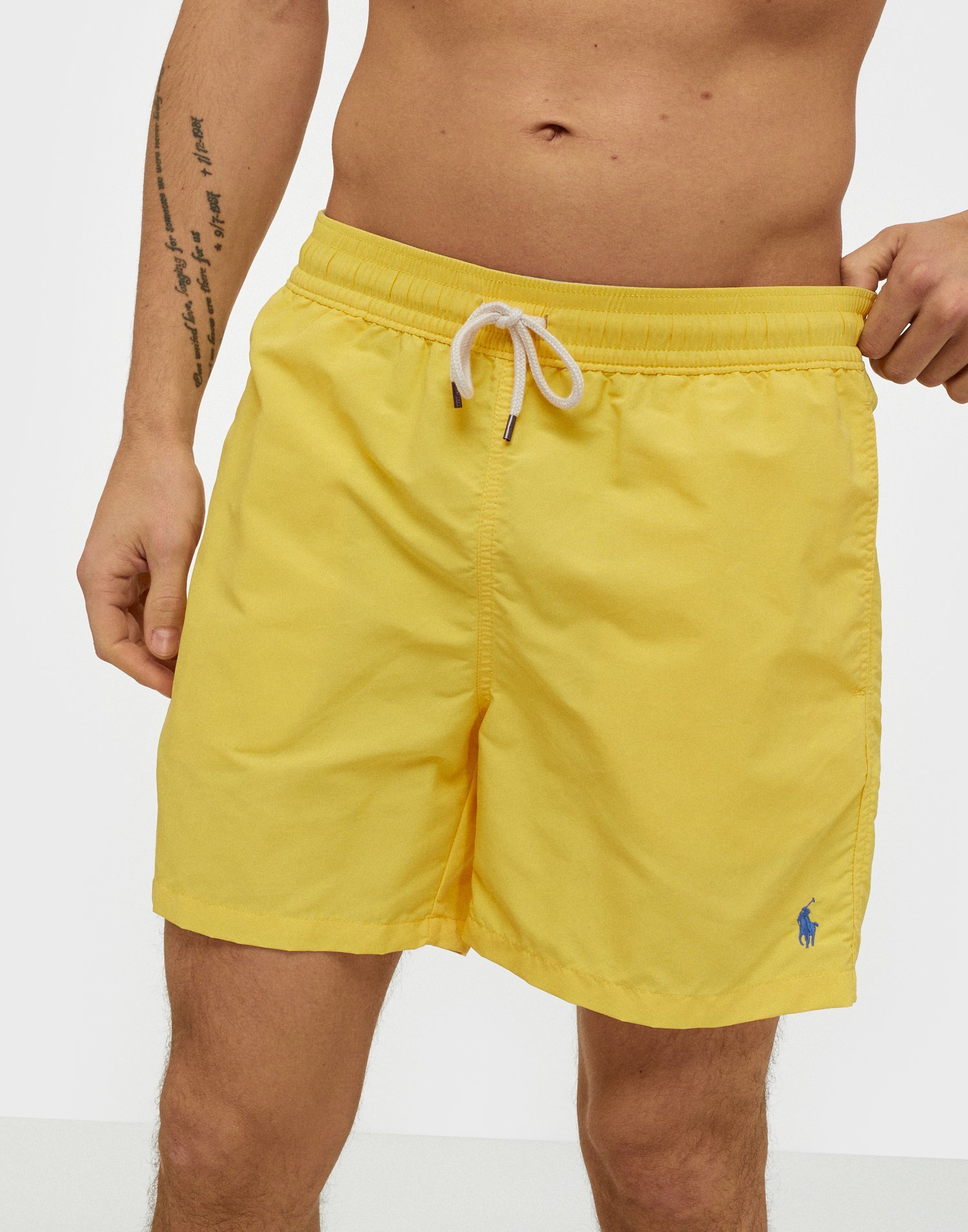 yellow ralph lauren swim shorts