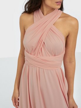 Lola Wrap Dress Maxi dresses Pink By ...