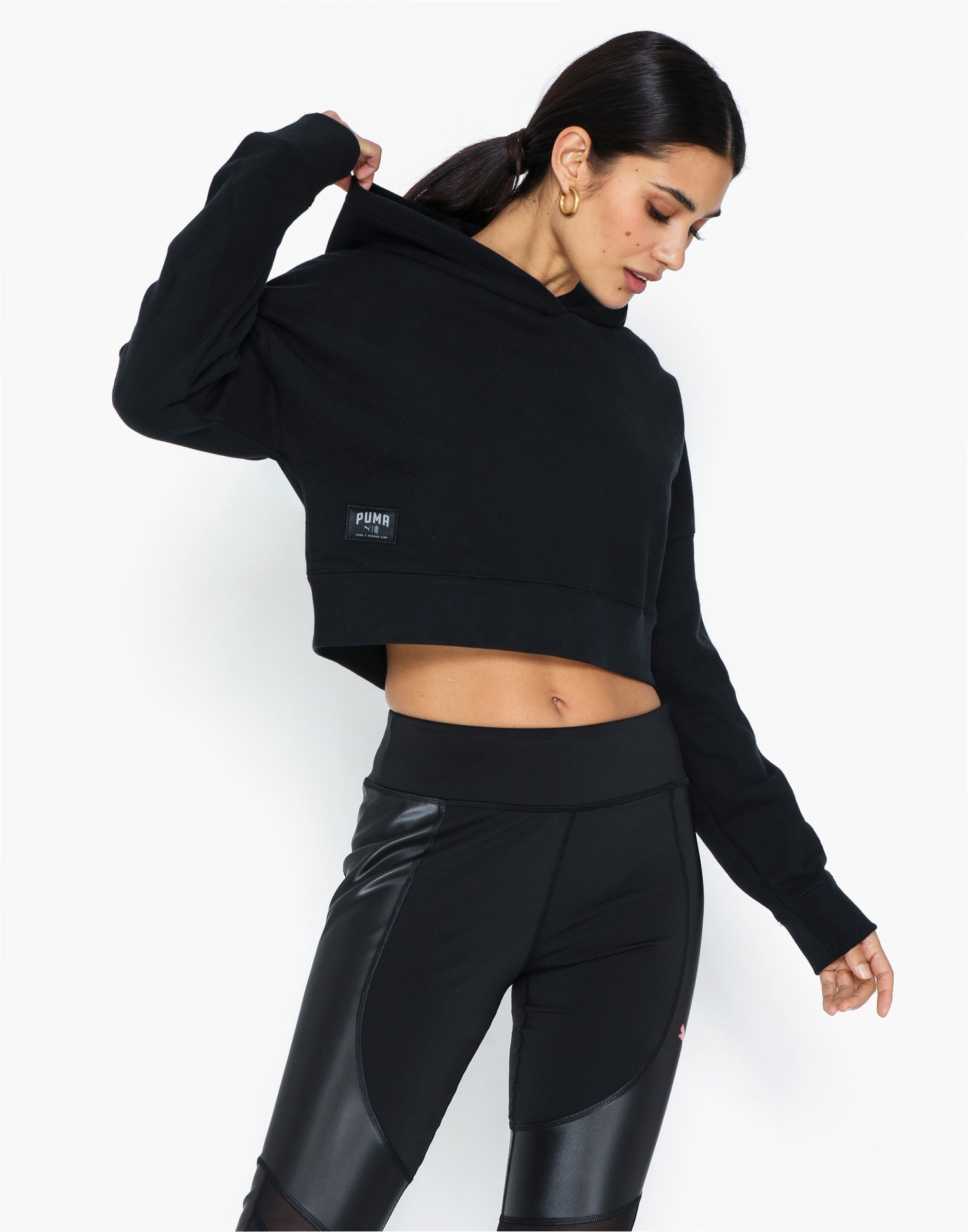 puma crop top hoodie