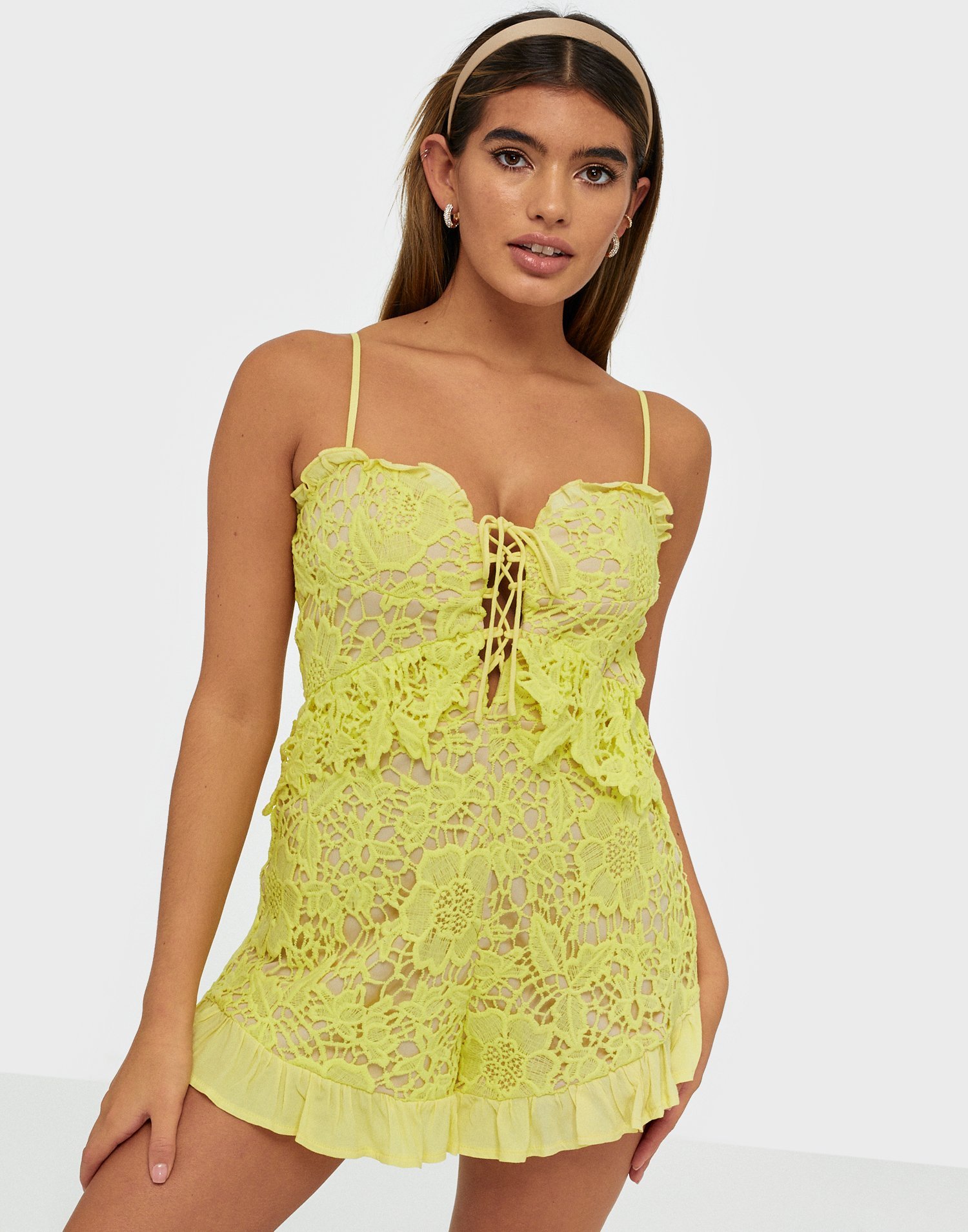 love triangle playsuit
