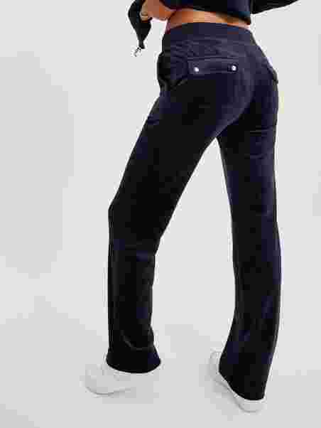 Del Ray Classic Velour Pant - Night Sky - Nelly.com