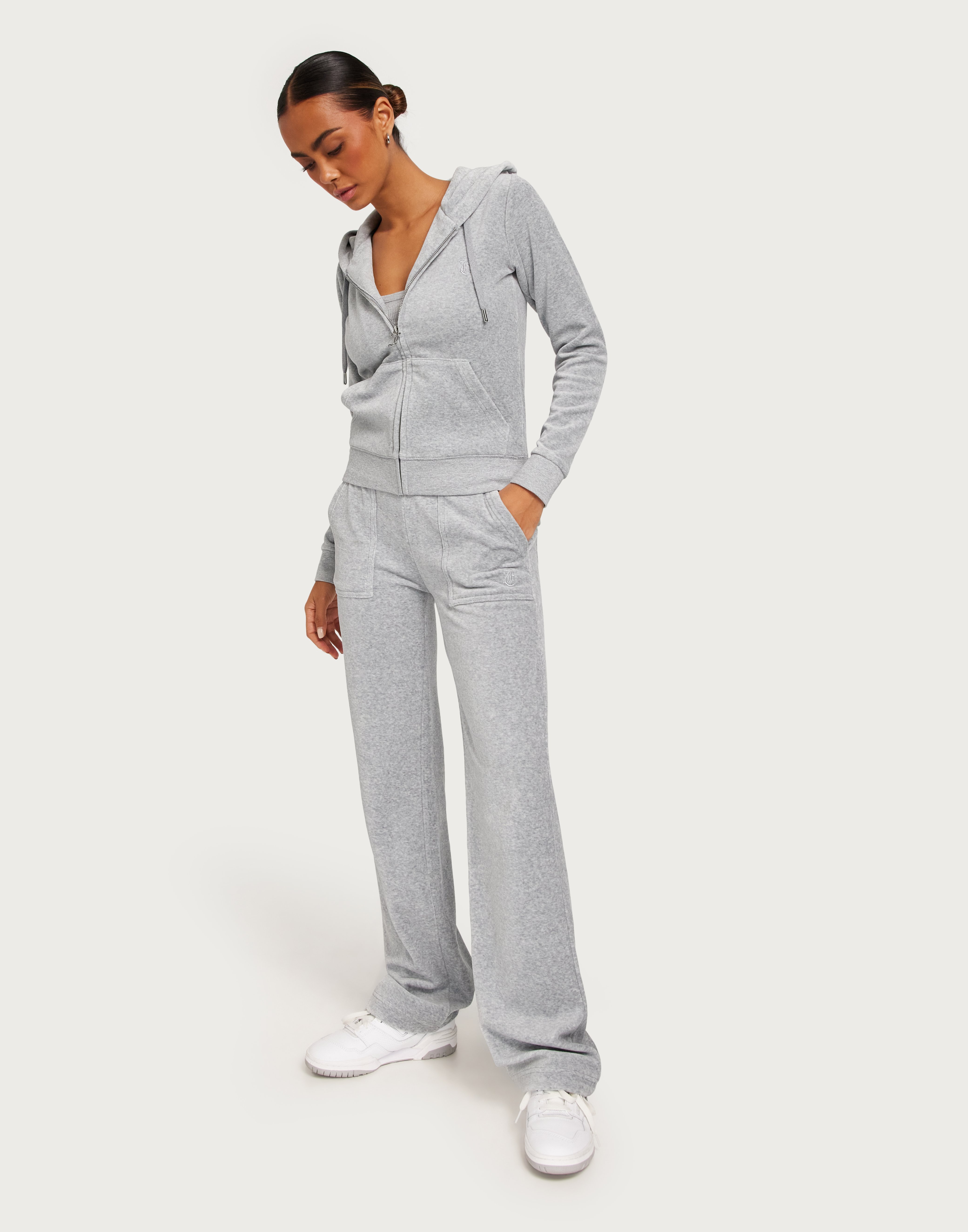 juicy couture grey velour pants