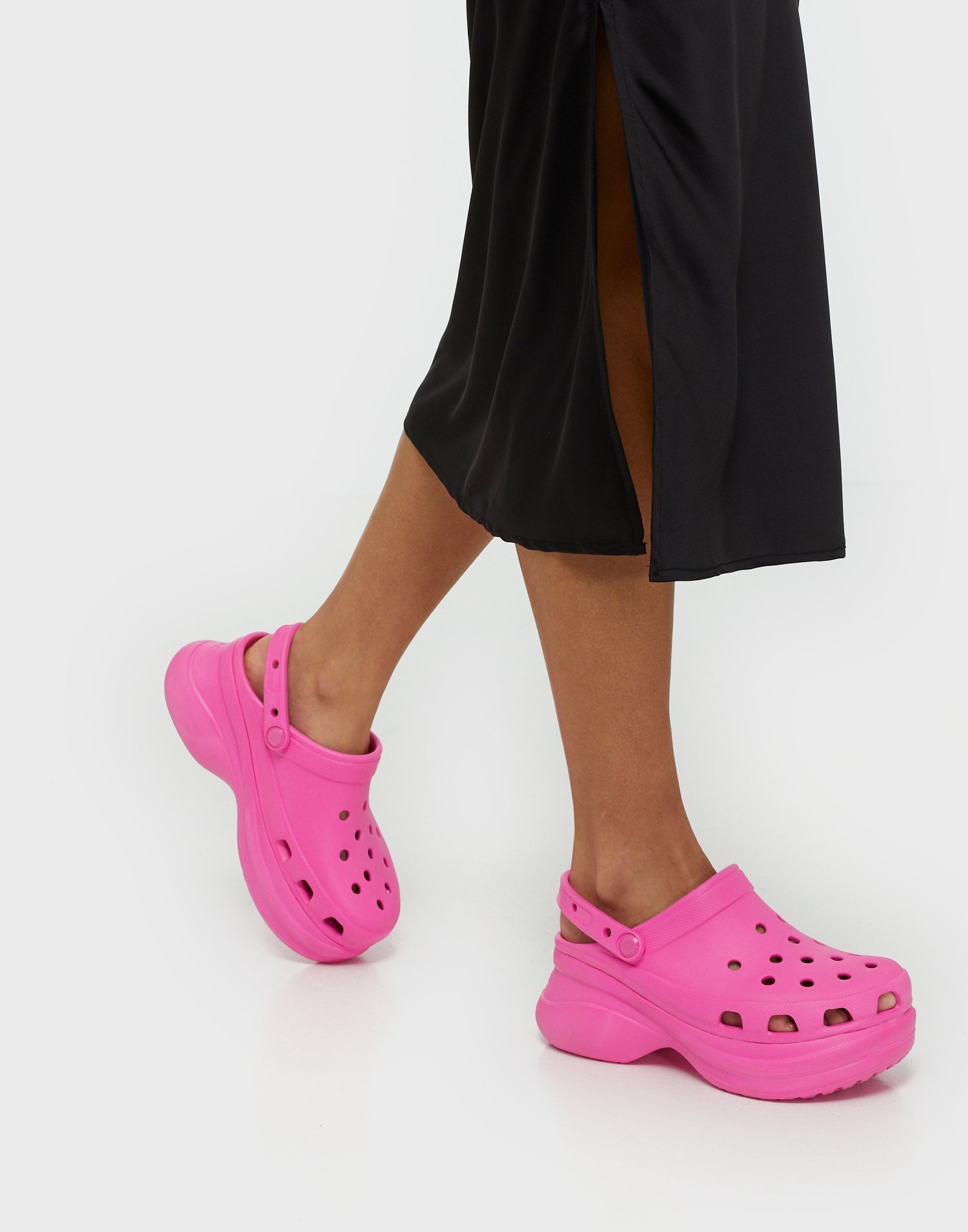 pink classic crocs