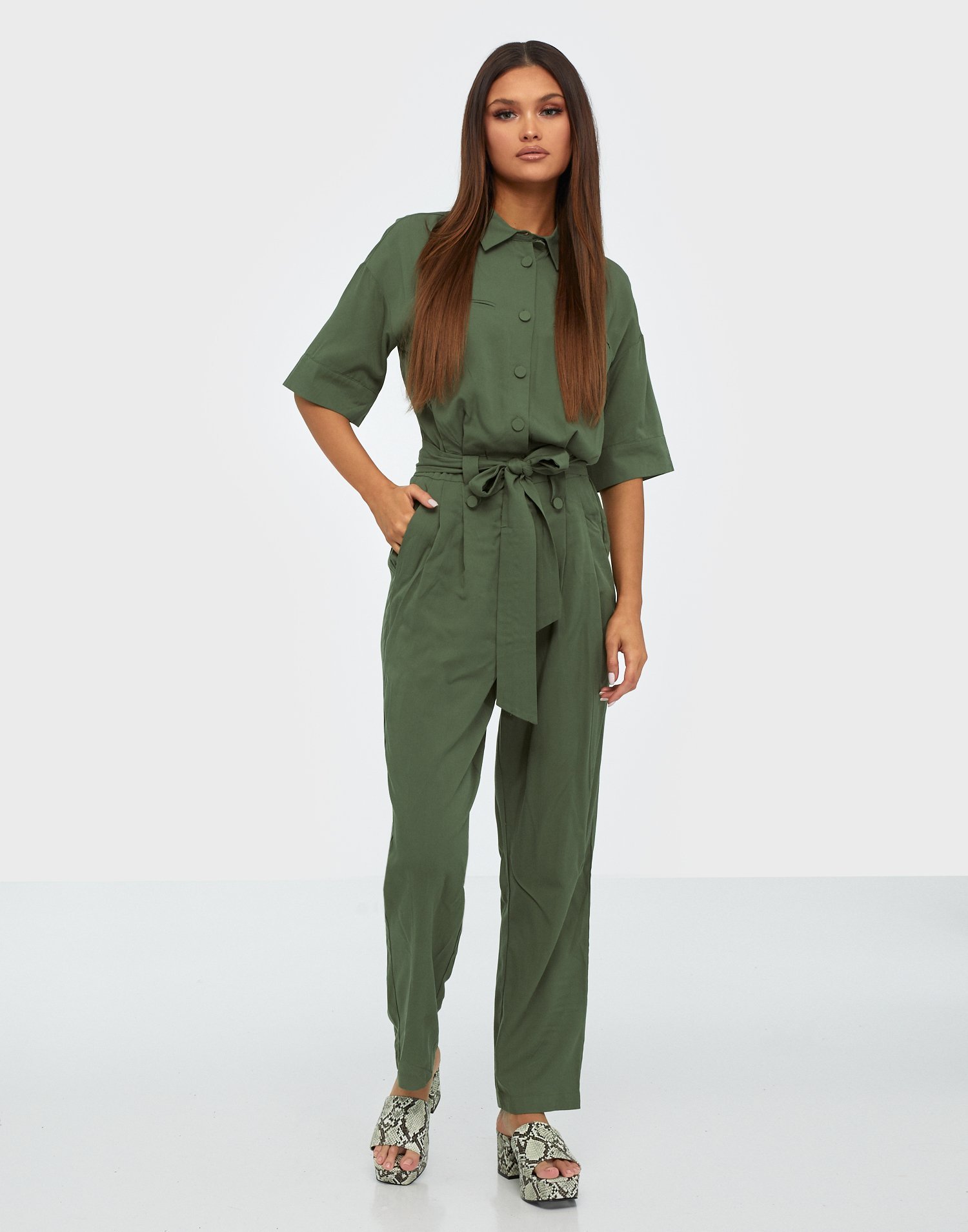 yas jumpsuit green