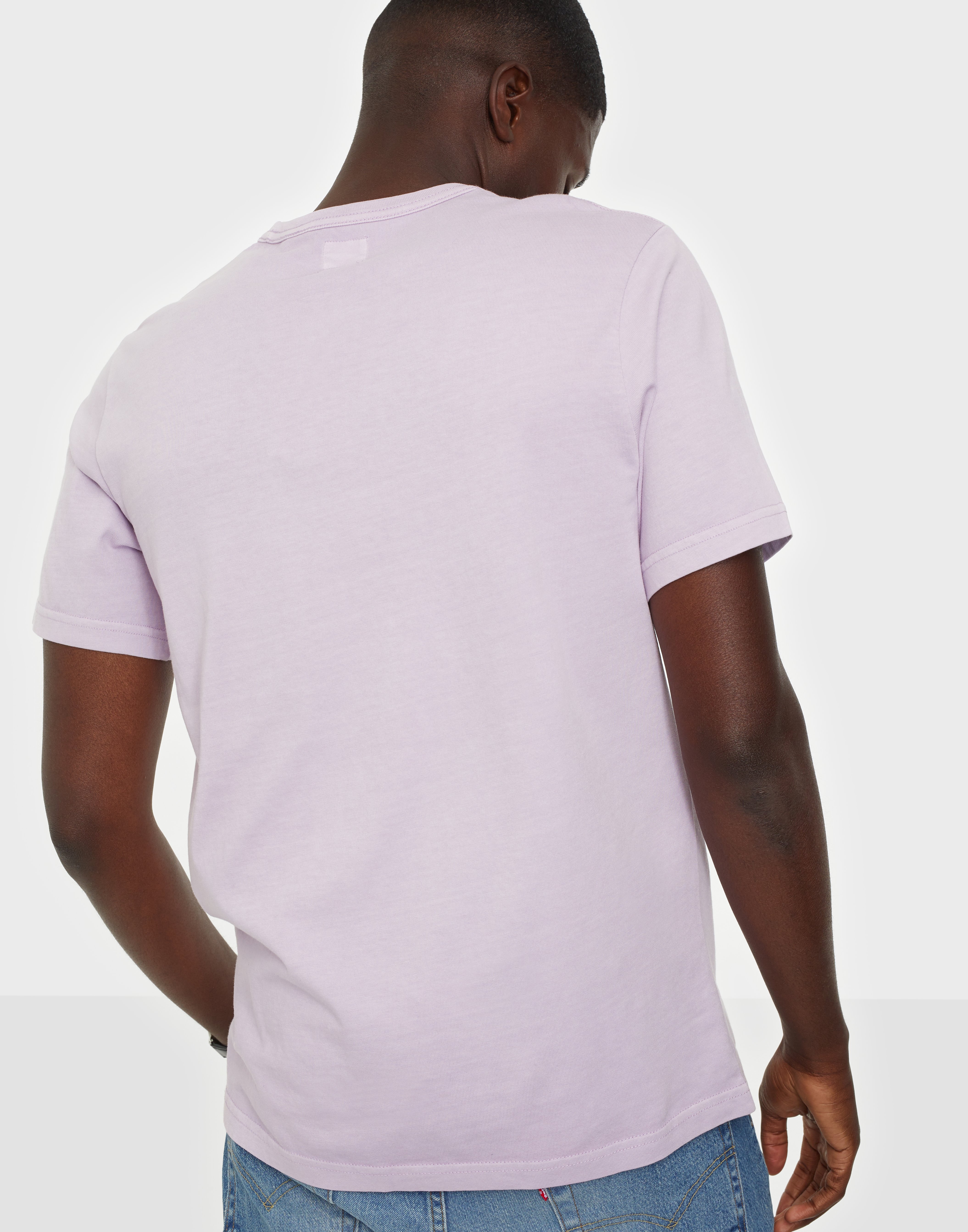Shop Levis Authentic Crewneck Tee Serif G Purple Nlyman Com