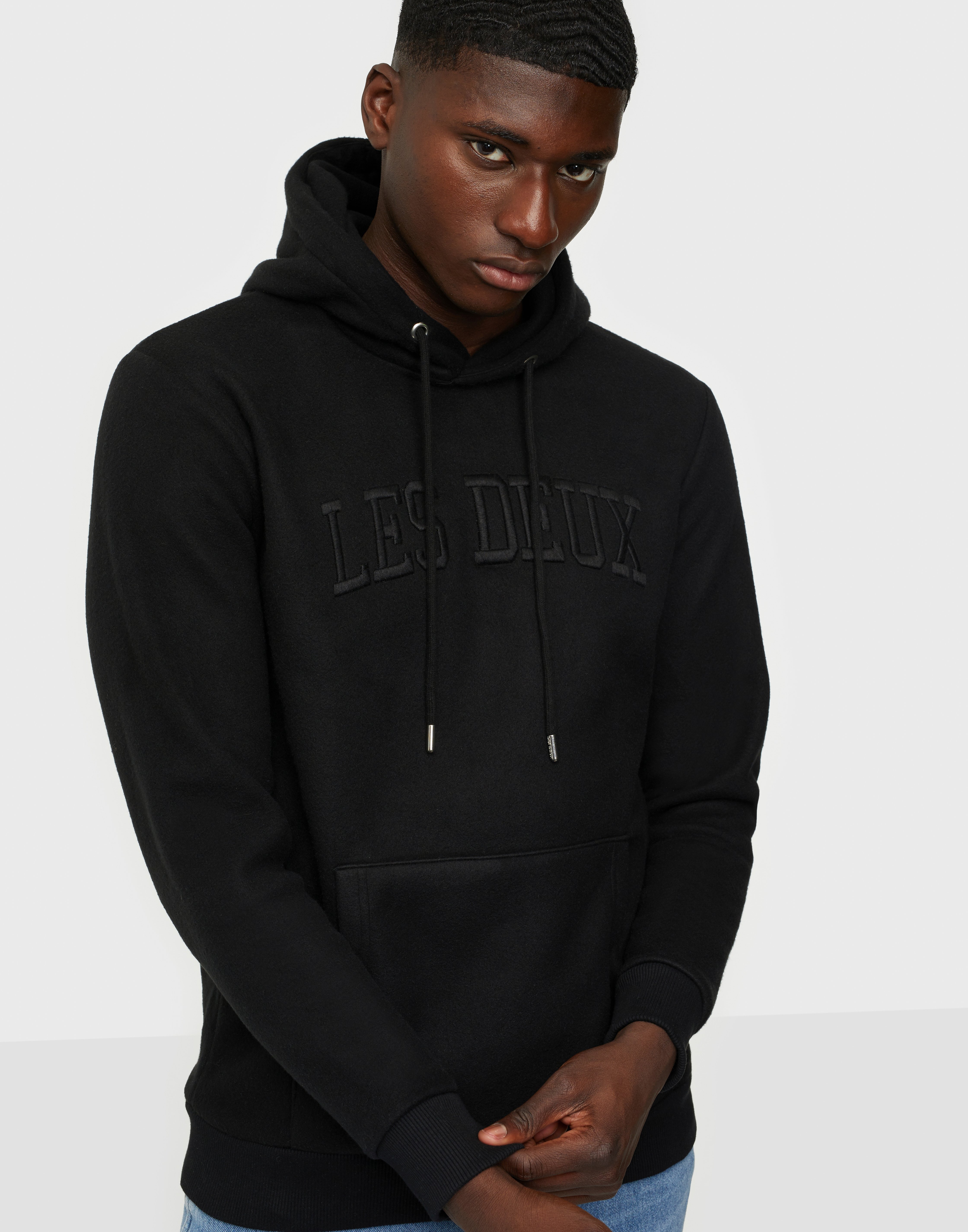 les deux fleece hoodie