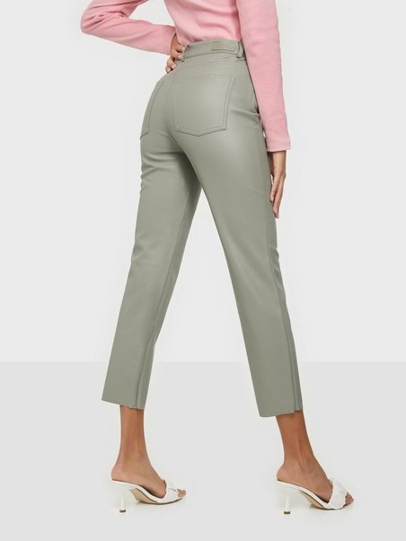 Only Onlemily Hw St Ank Faux Leather Pnt Noos Pantaloni Donna
