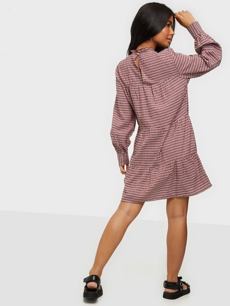 Only Onlclaire L//S Short Dress Wvn Vestito Donna