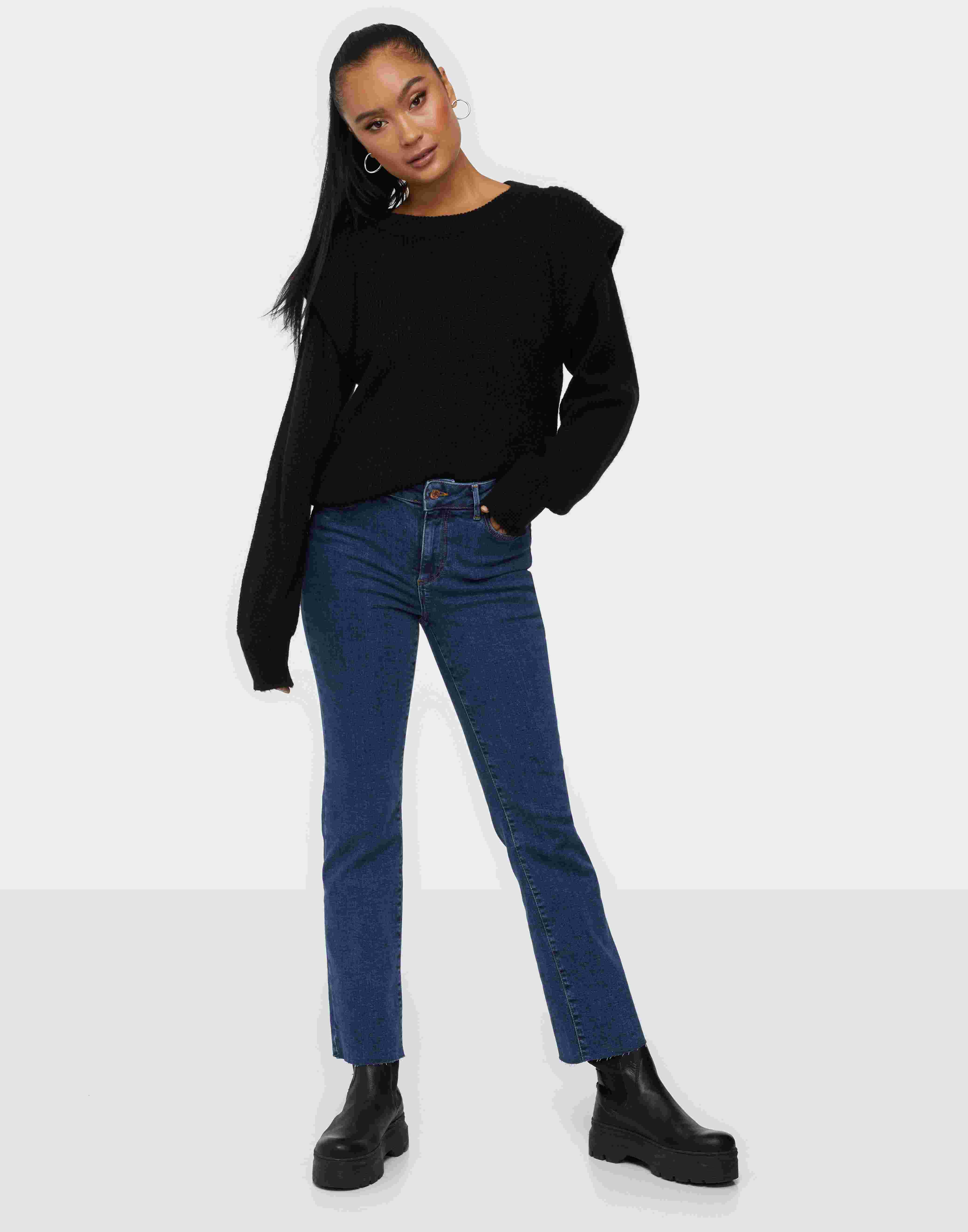 Vmsheila Mr Kick Flare An J Ba3144 Dark Blue Denim Nelly Com