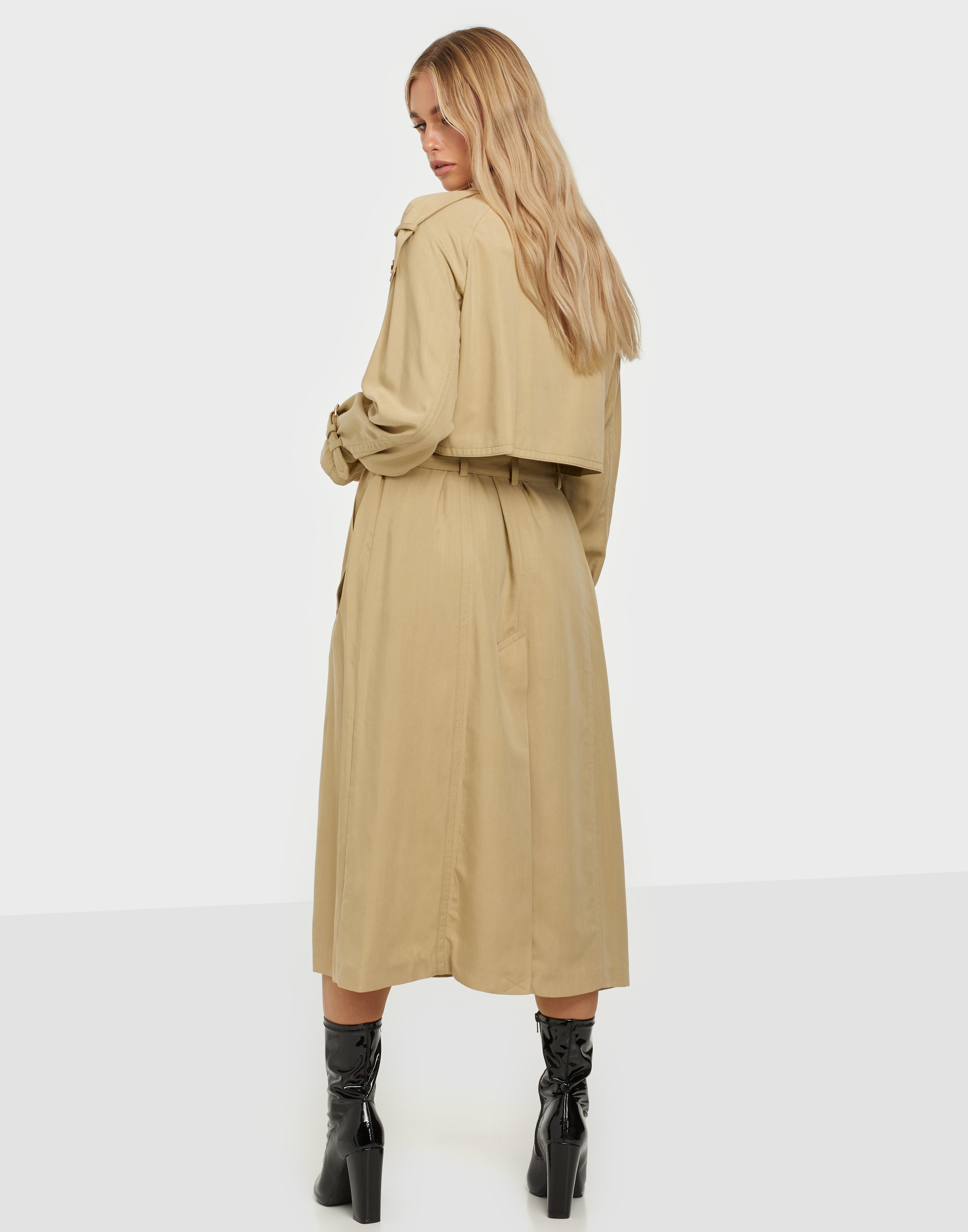 michael kors drapey trench coat