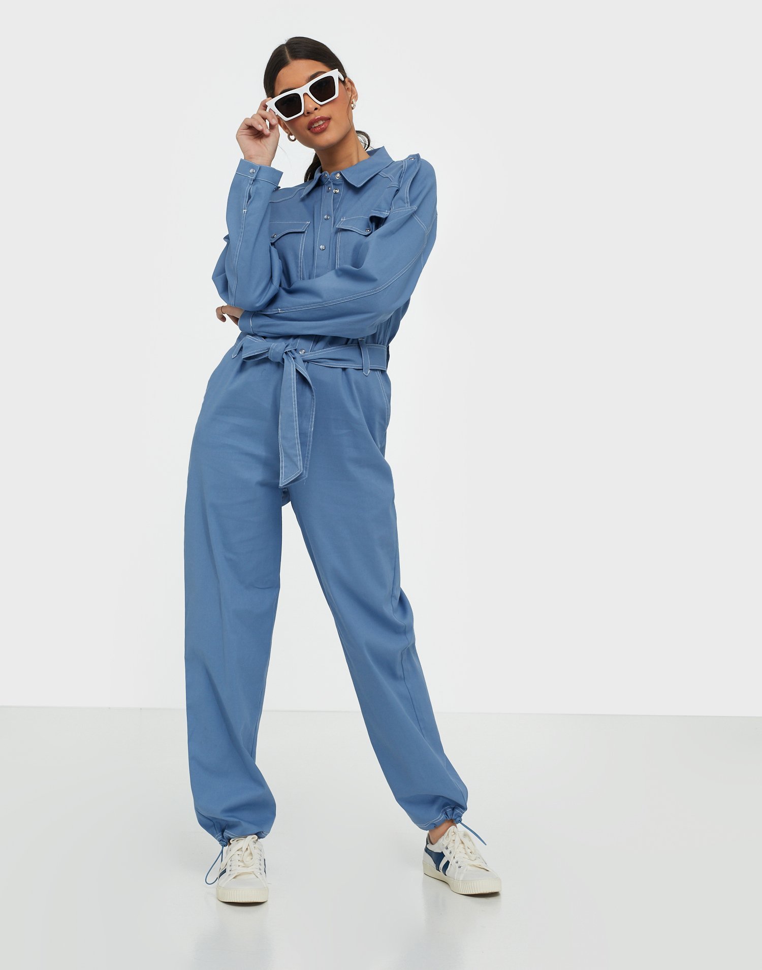 blue tiger jumpsuit