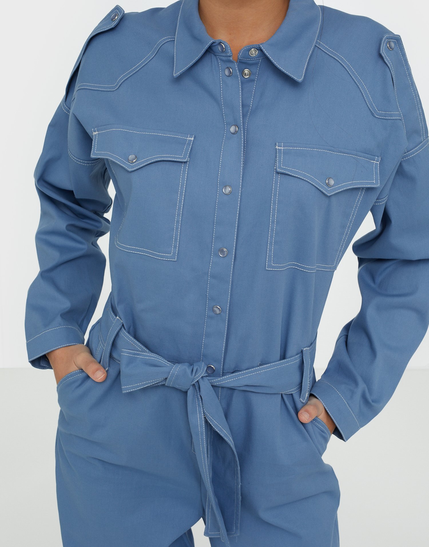 blue tiger jumpsuit