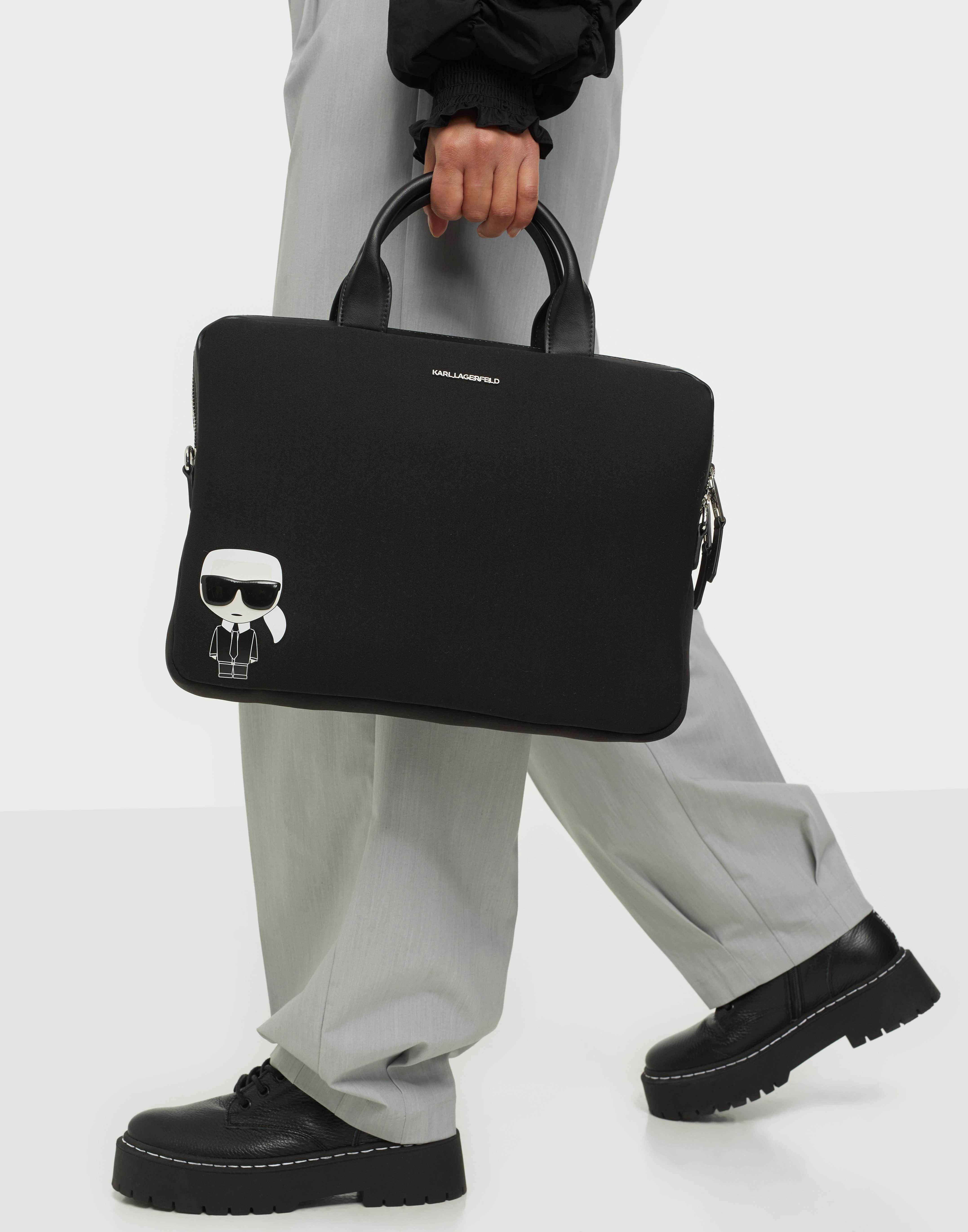 Karl Lagerfeld K/Ikonik Laptop Sleeve w Strap Datorväskor
