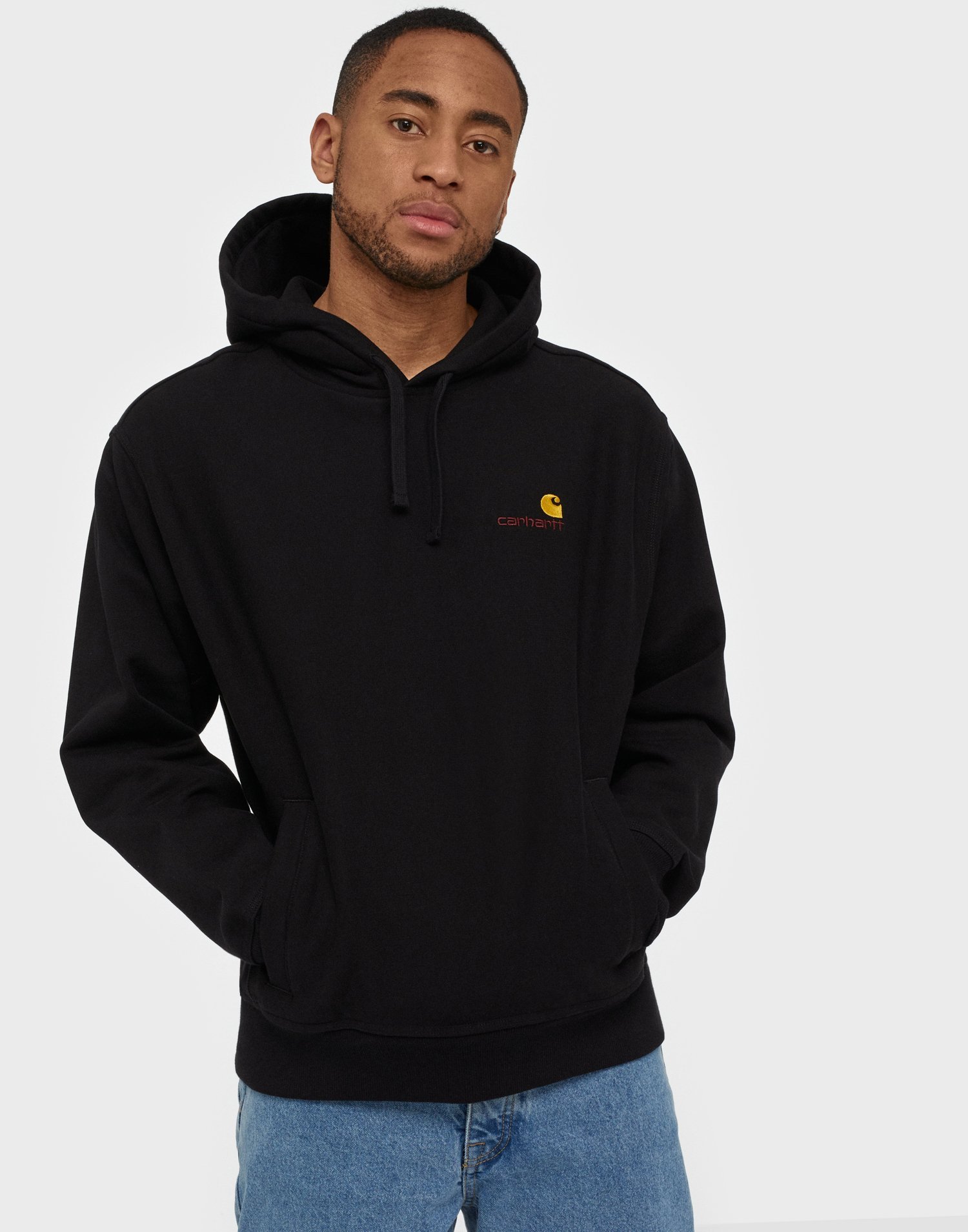 carhartt hooded american script sweat